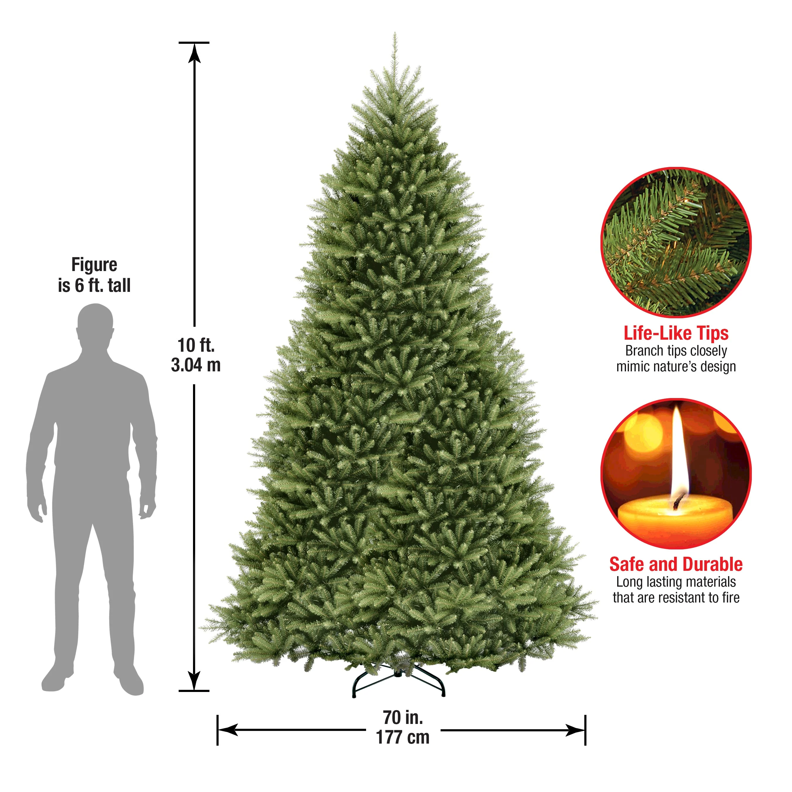 10 ft. Dunhill Fir Tree - Image 9