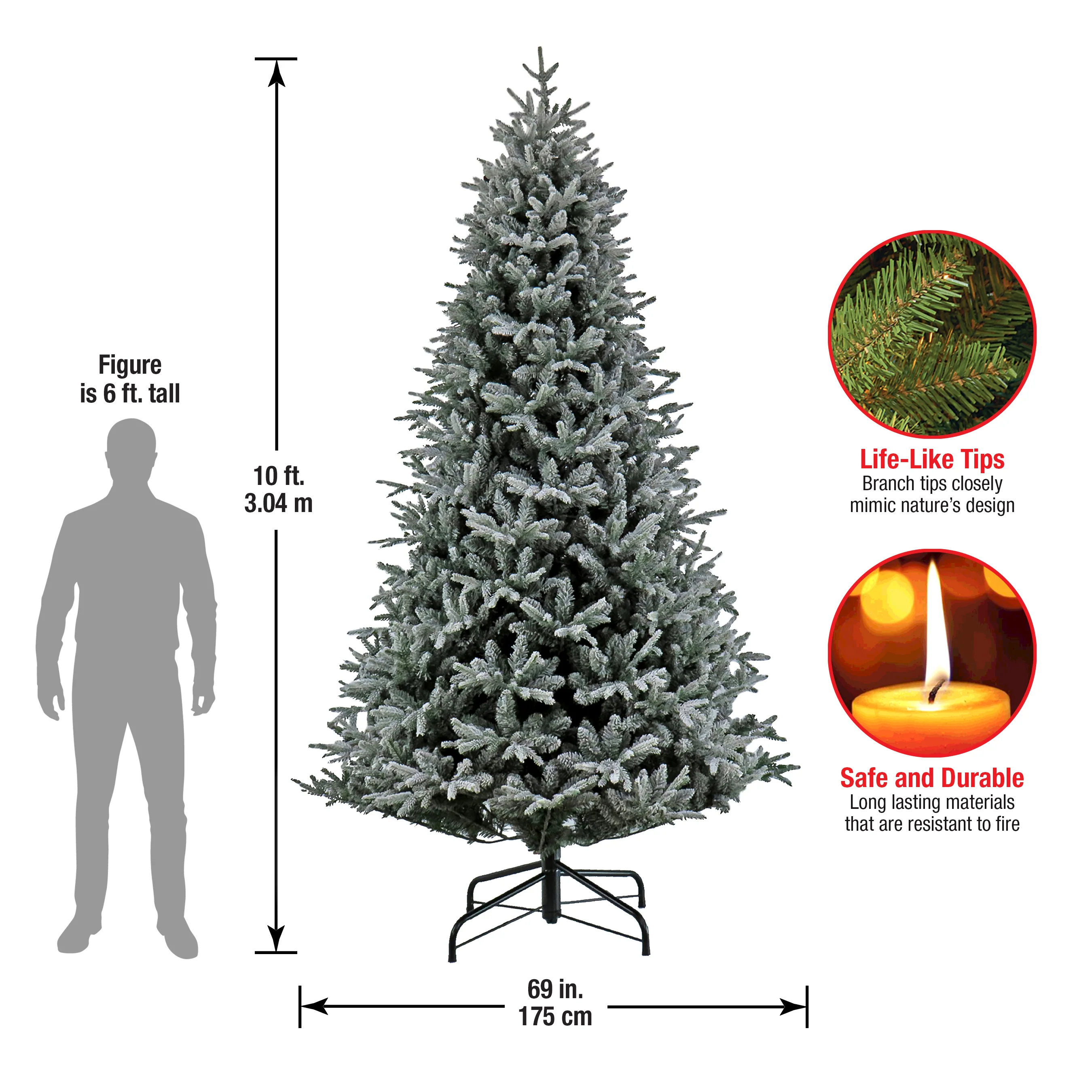 10ft. Holliston Hinged Tree - Image 5