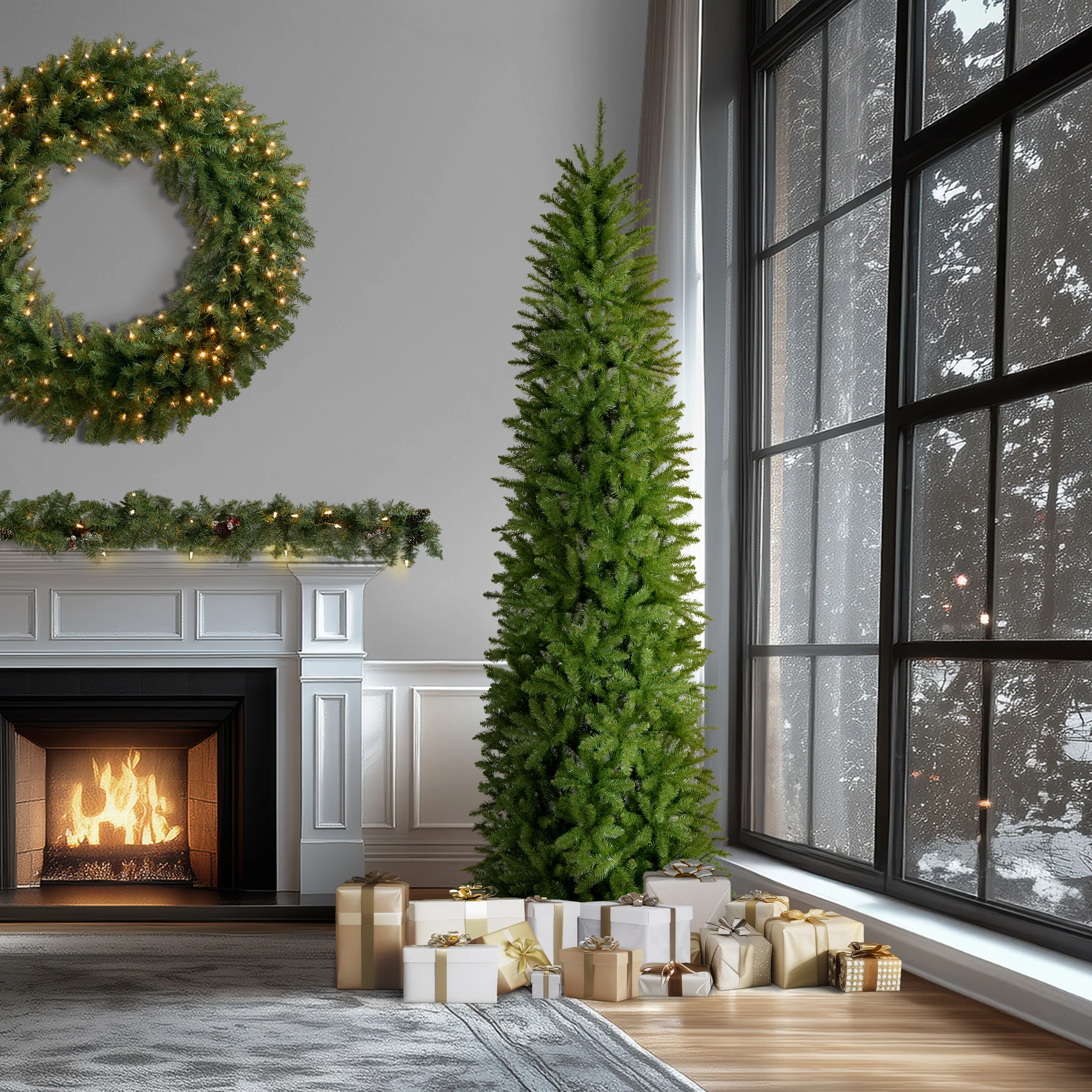 10 ft. Kingswood Fir Pencil Slim Tree - Image 3