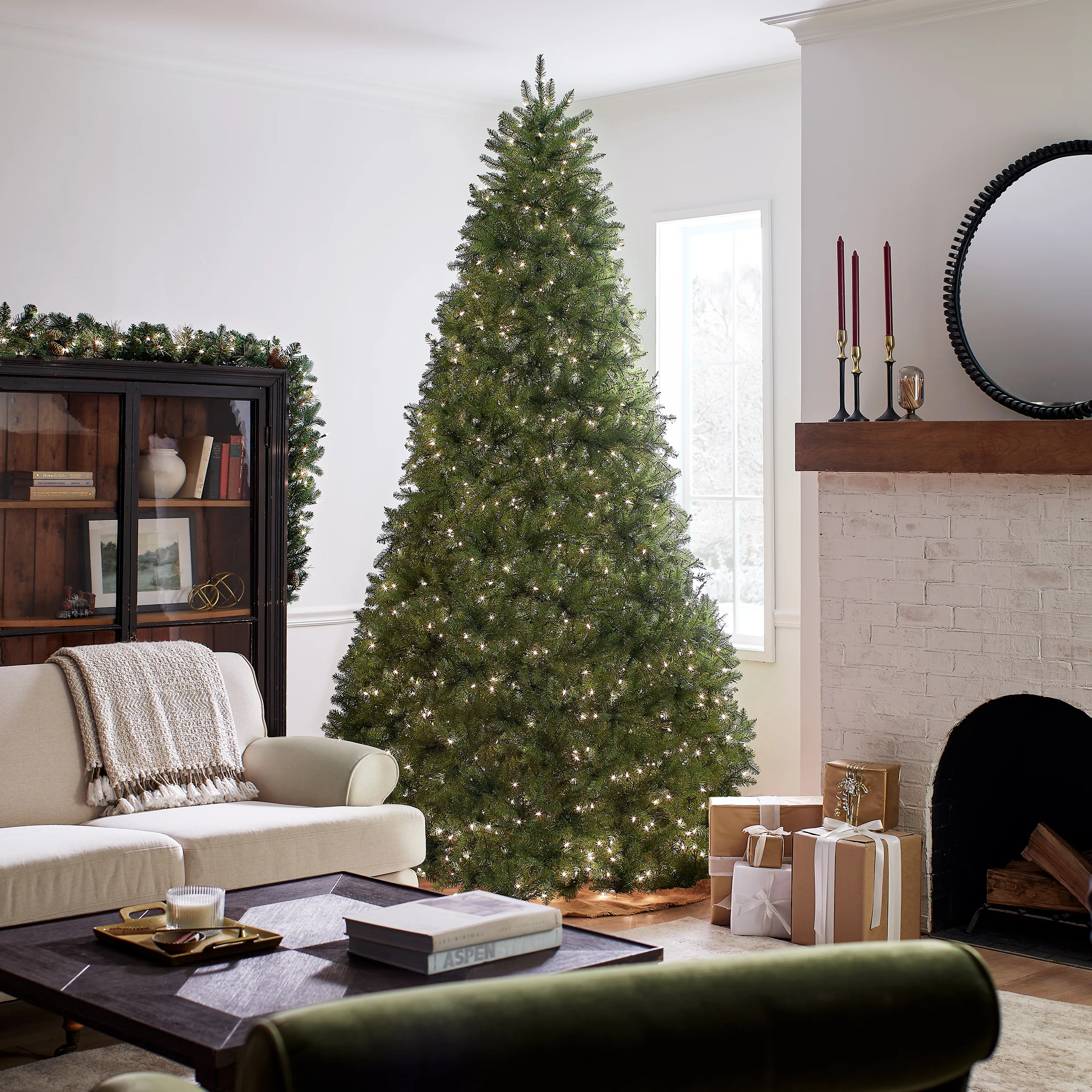 10 ft. Pre-Lit Dunhill Fir Tree with Clear Lights, Plug-In - Image 6