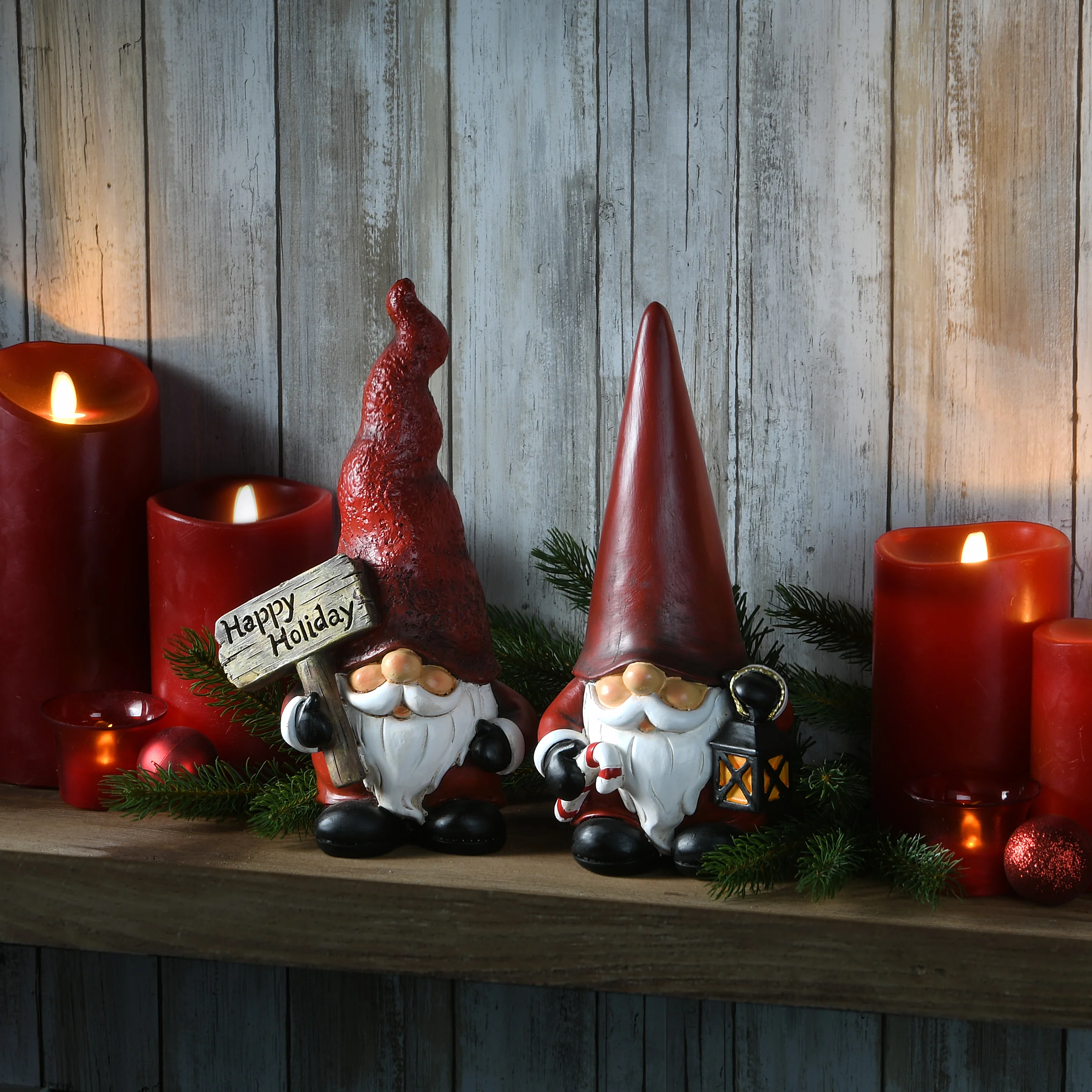 10 in. Santa Gnome Pair - Image 2