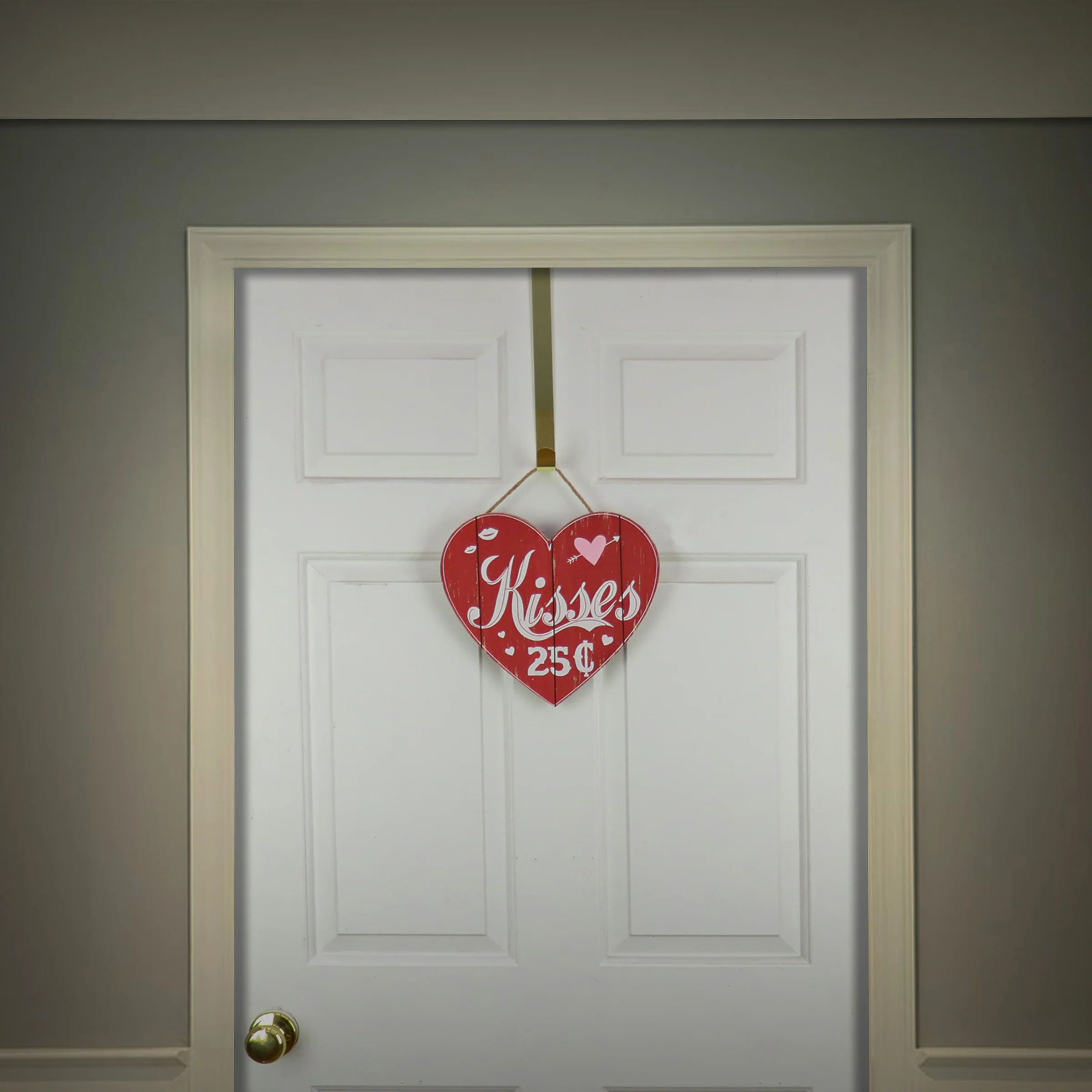 11 in. Valentine's 'Kisses' Wall Decor - Image 2