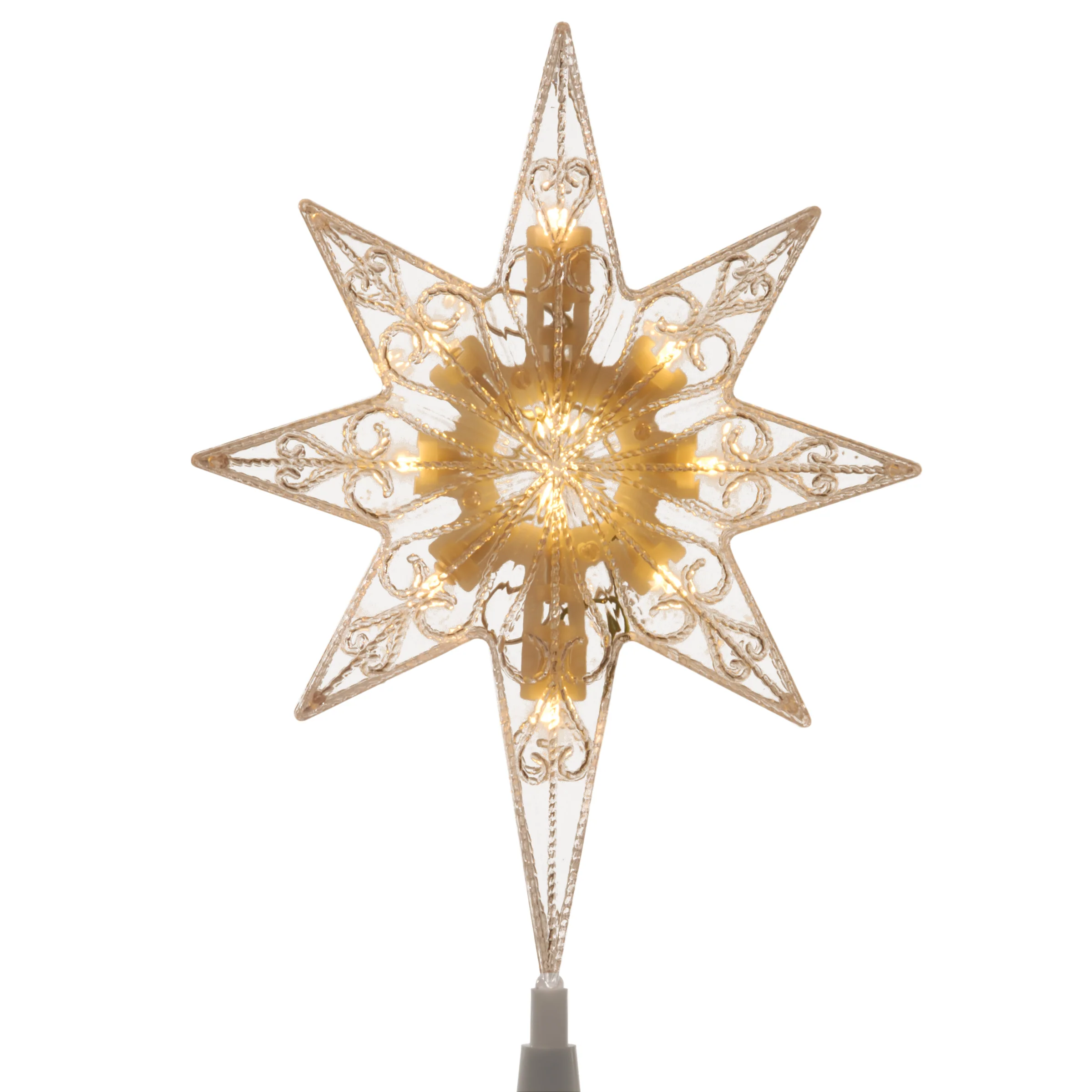 11 in. Tree Top Star with Warm White LED Lights - Image 3