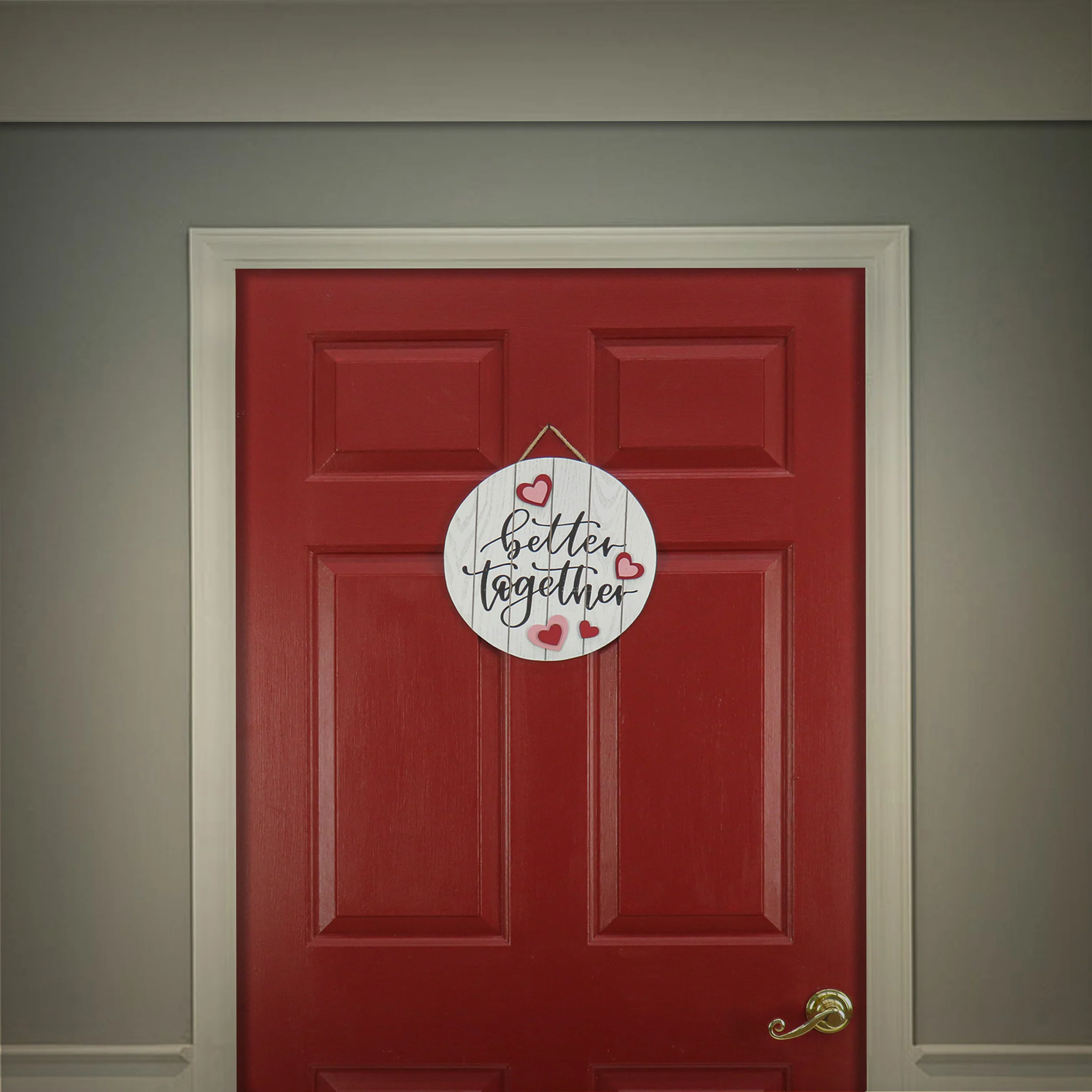 12 in. Valentine's 'Better Together' Hanging Wall Decoration - Image 2
