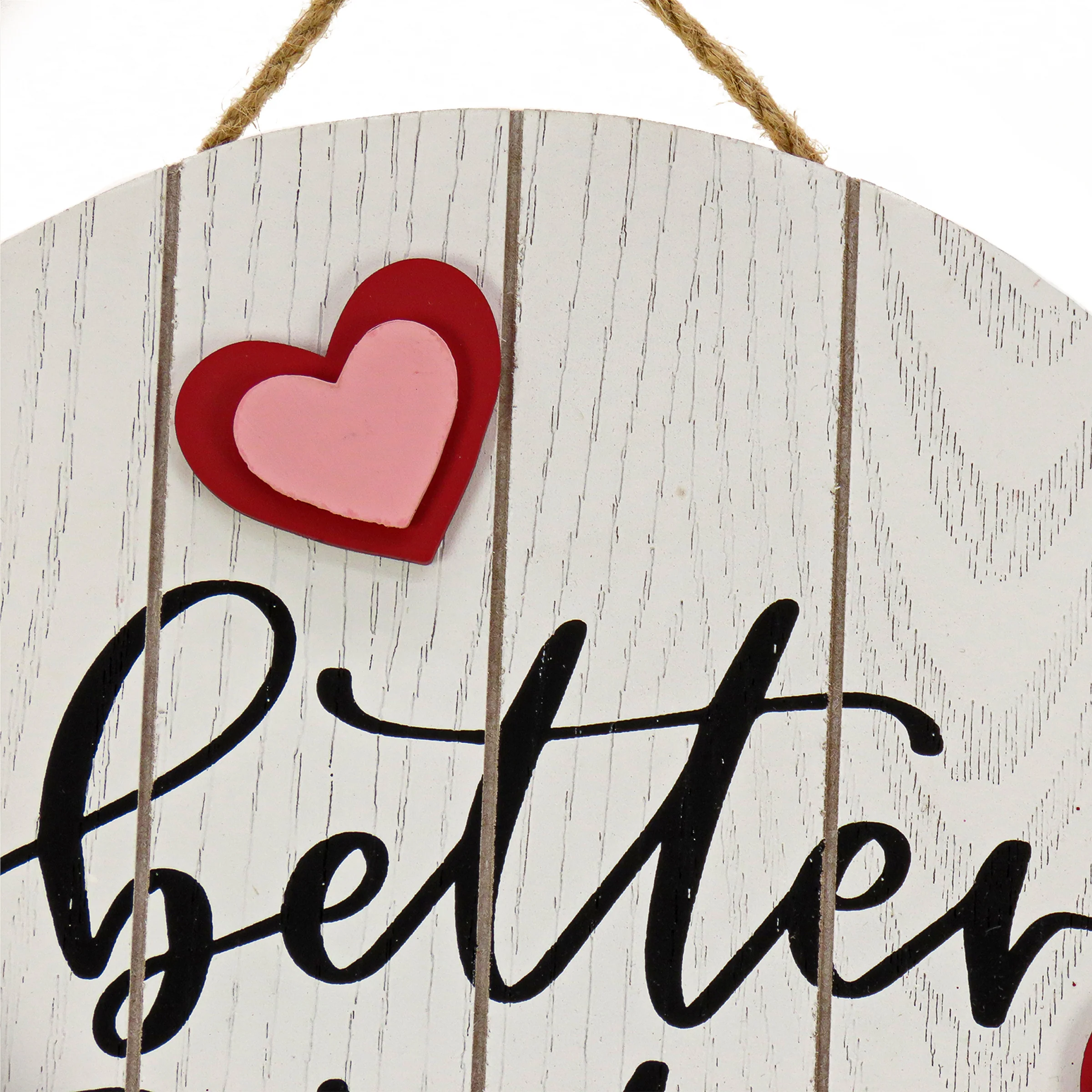 12 in. Valentine's 'Better Together' Hanging Wall Decoration - Image 3