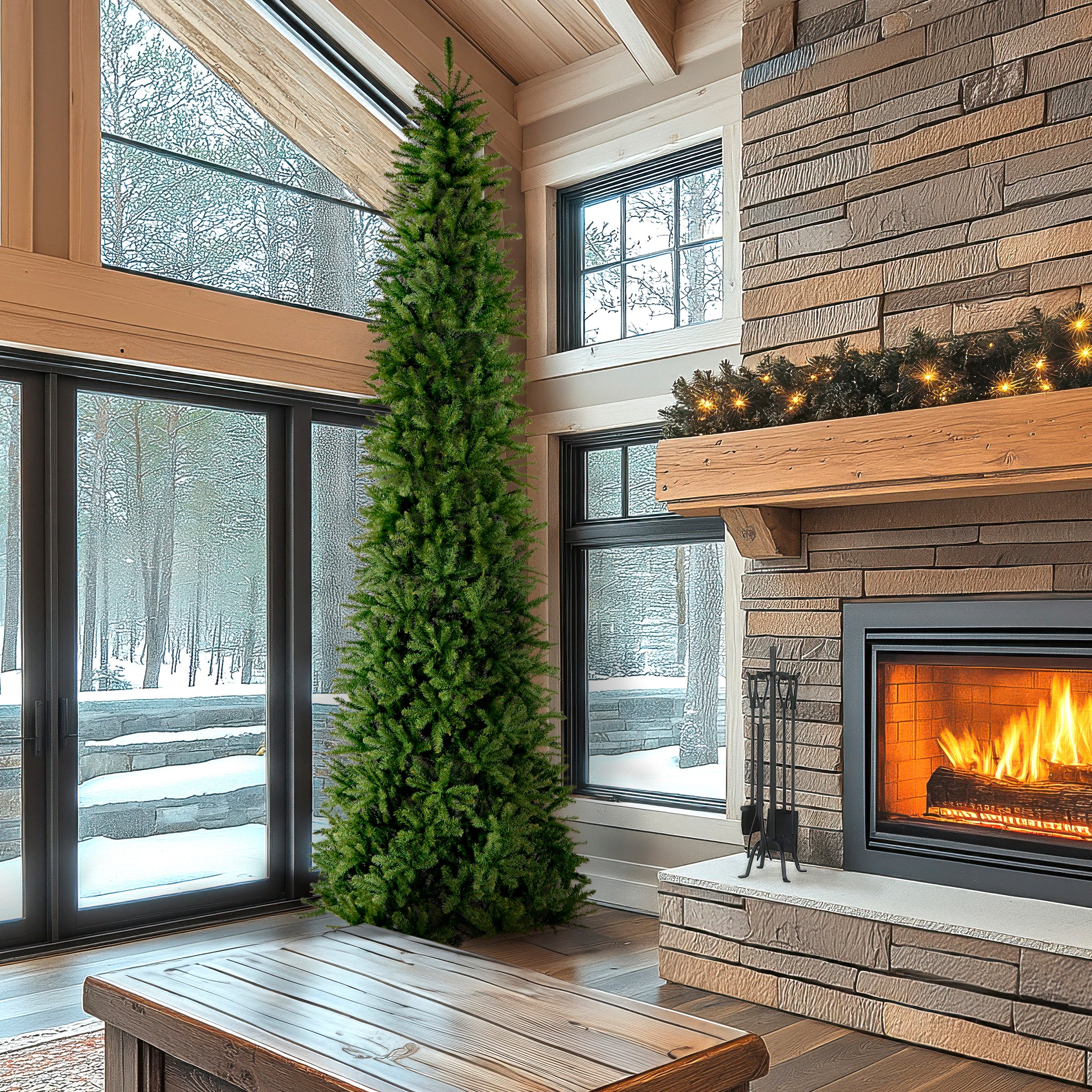 12 ft. Kingswood Fir Pencil Slim Tree - Image 7