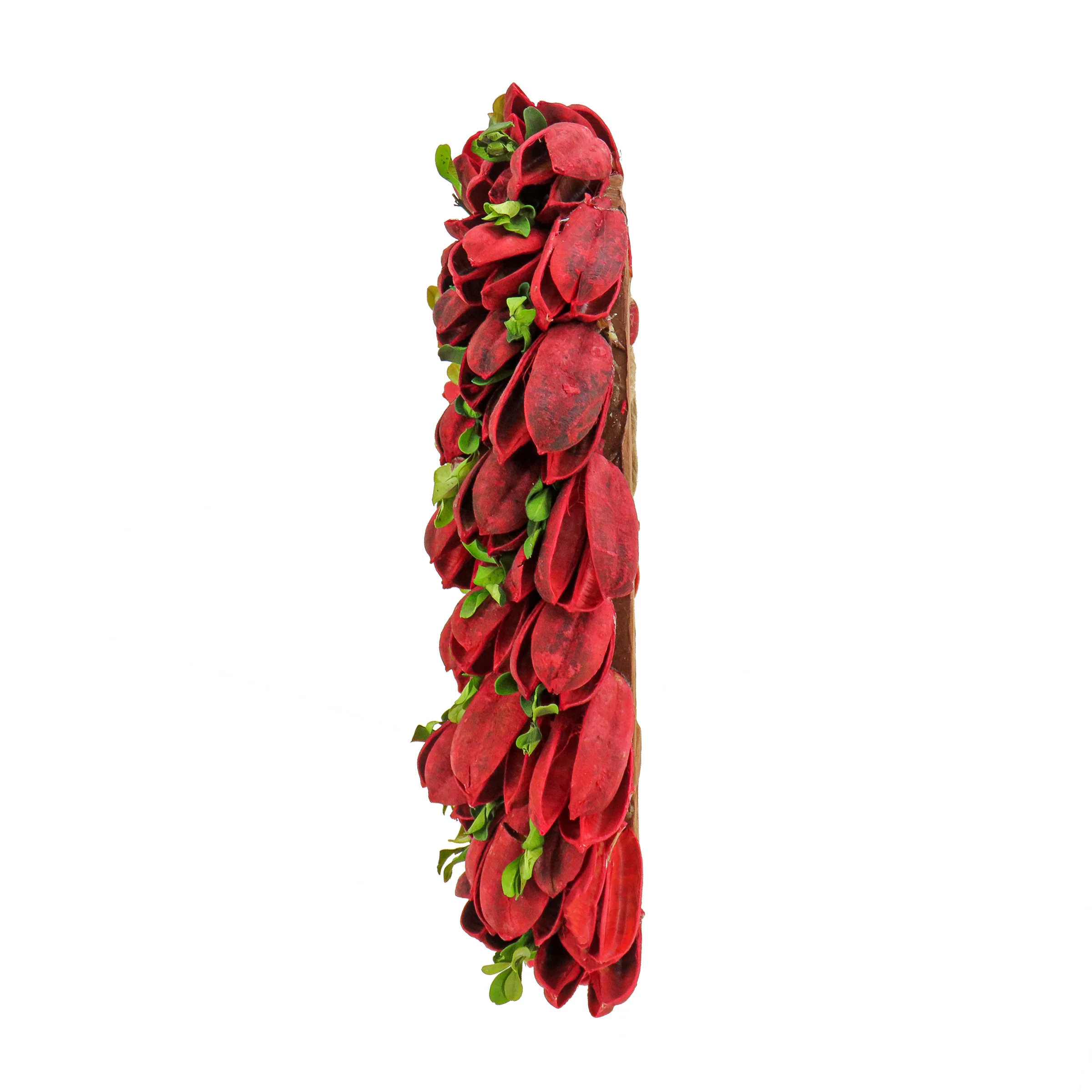 12 in. Red Petals and Leaves Floral Valentine’s Heart - Image 4