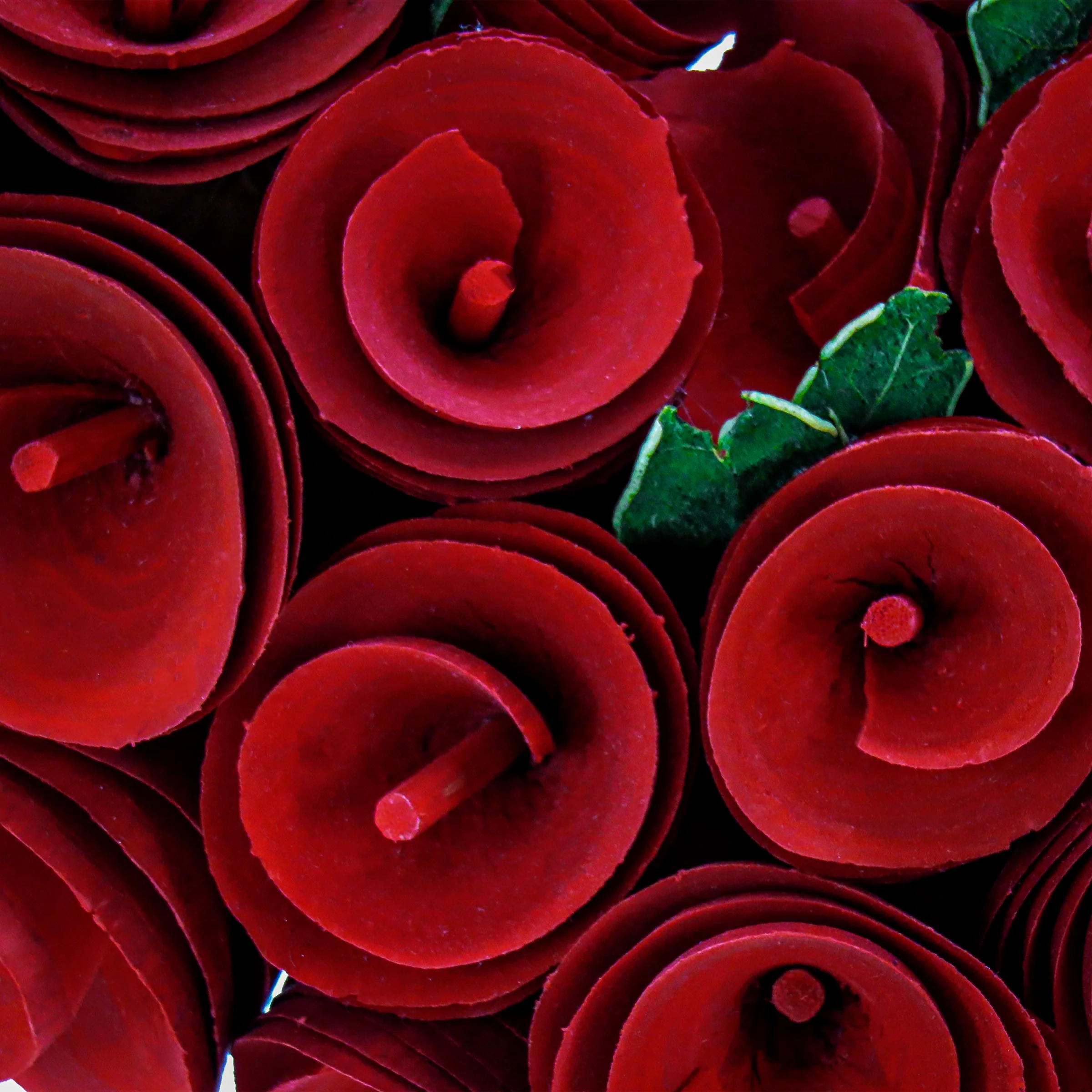 Artificial Valentine's Heart Wreath, Decorated with Red Roses, Valentine's Day Collection, 13 Inches - Image 5