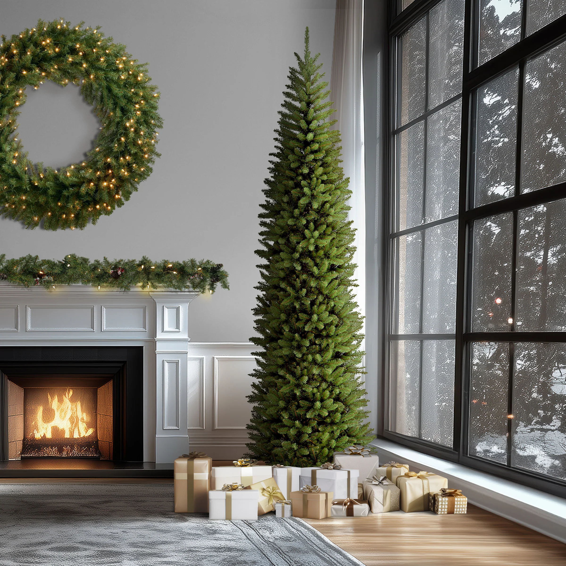 14 ft. Kingswood Fir Pencil Slim Tree - Image 2