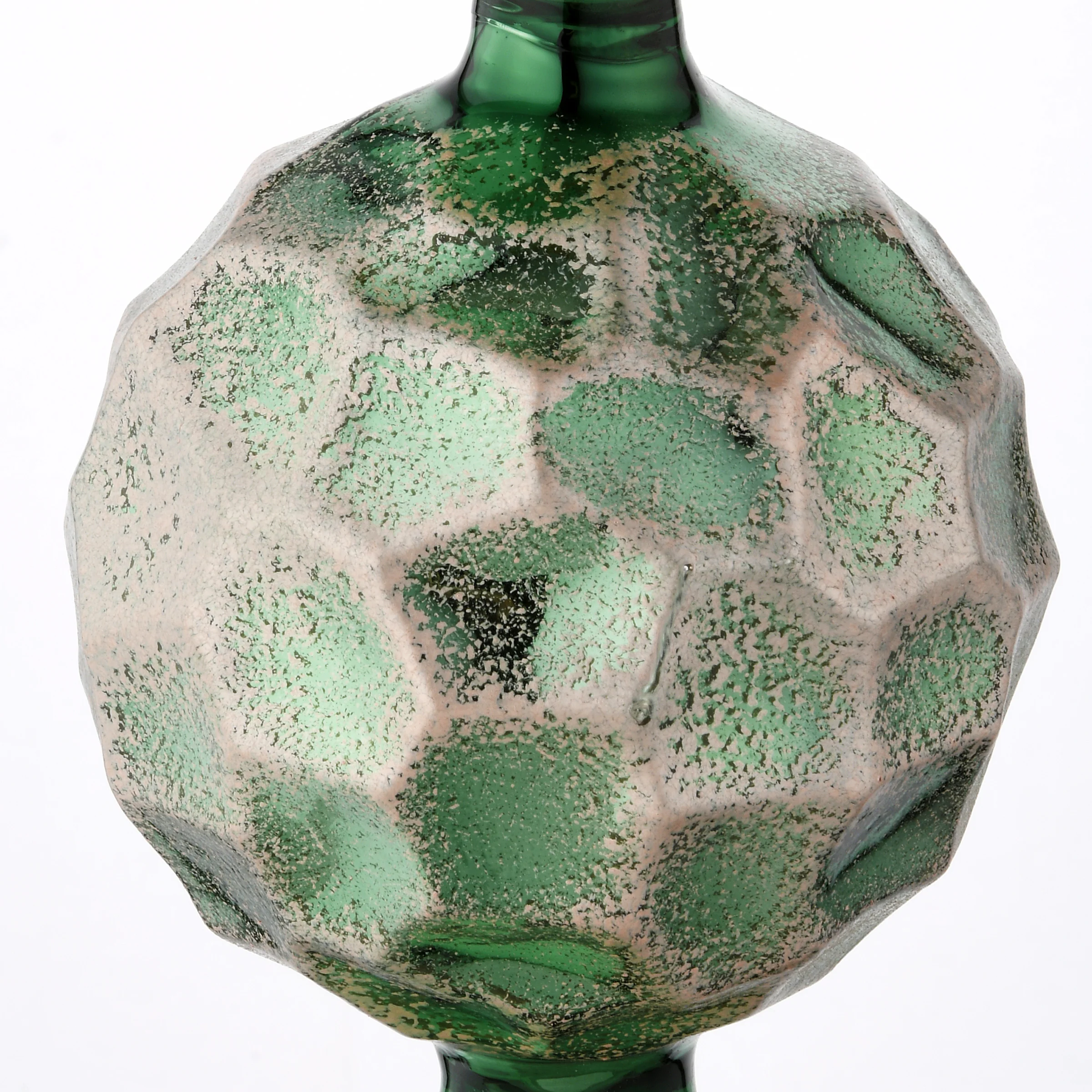 15 in. Sage Green Glass Christmas Tree Topper - Image 2
