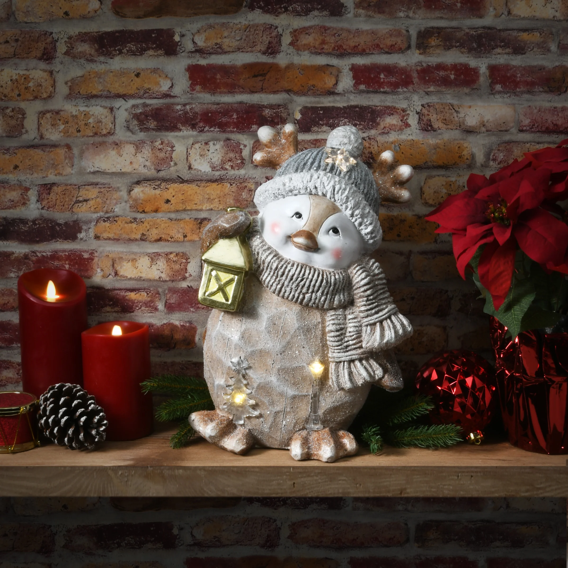 16 in. Lighted Penguin Figurine - Image 2