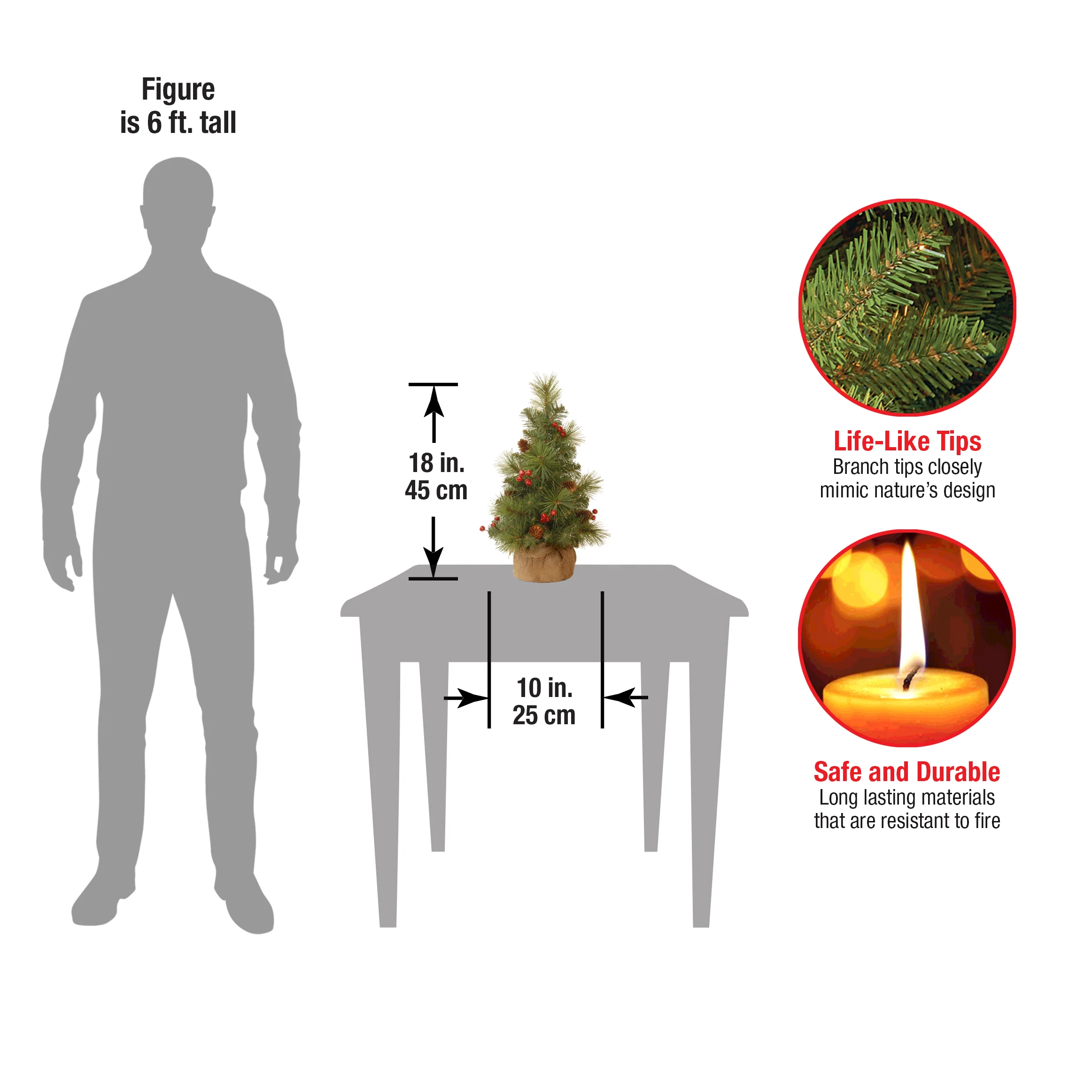 18 in.Everyday Collection Tree - Image 4