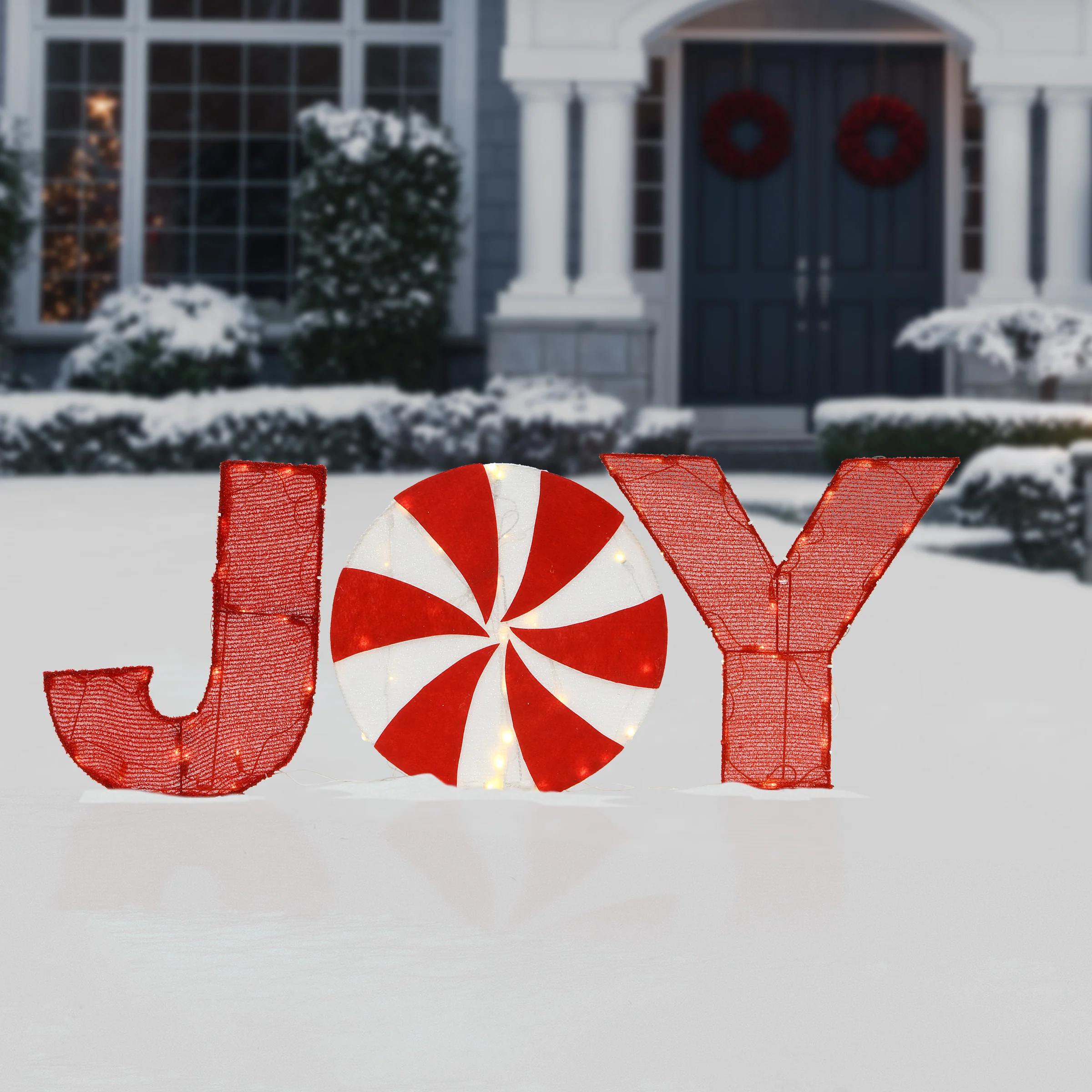 18 in. Pre-Lit JOY Decoration, Plug-In - Image 2