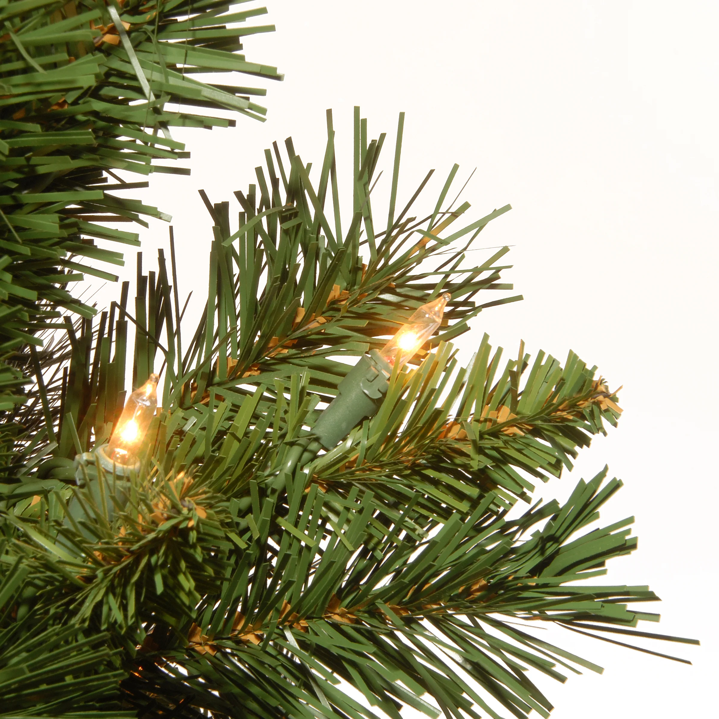2 ft. Pre-Lit Majestic Fir Tree with Clear Lights, Gold Base, Plug-In - Image 4