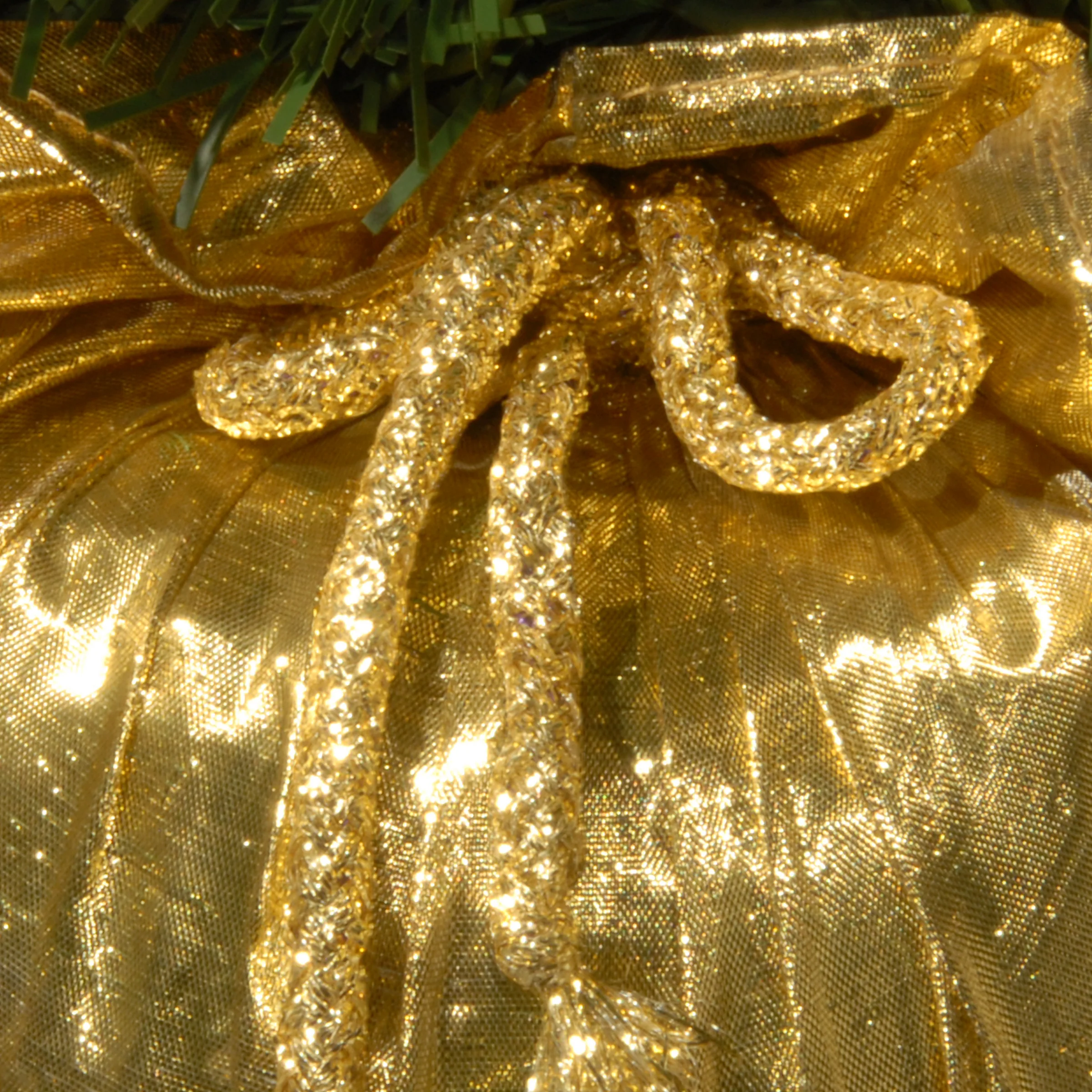 2 ft. Pre-Lit Majestic Fir Tree with Clear Lights, Gold Base, Plug-In - Image 5
