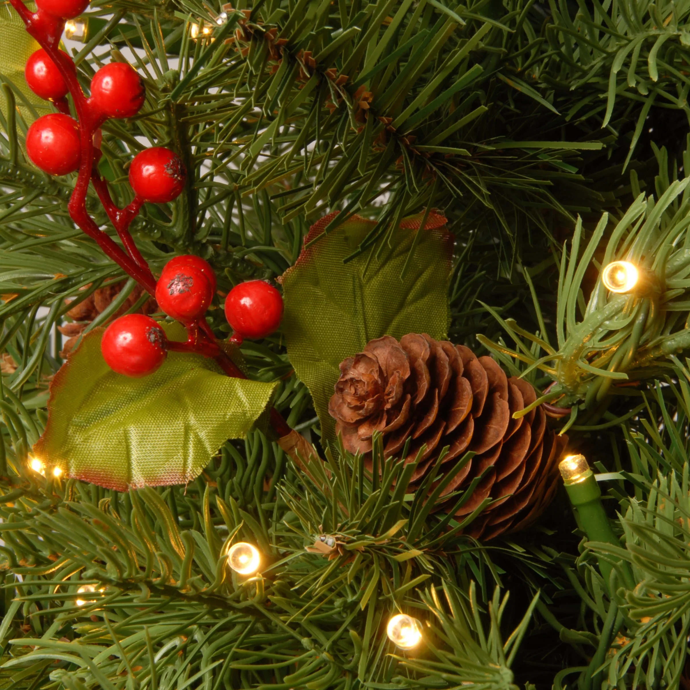 2 ft. Pre-Lit Nordic Spruce Tree with  LED Lights - Image 4