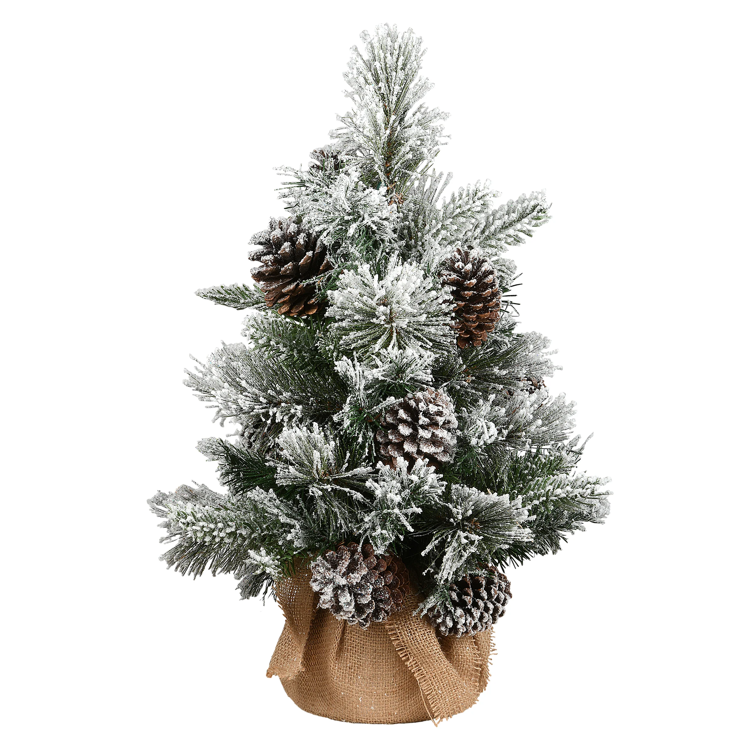 2 ft. Pre-Lit Snowy Redmond Pine Tree with LED Lights - Image 6