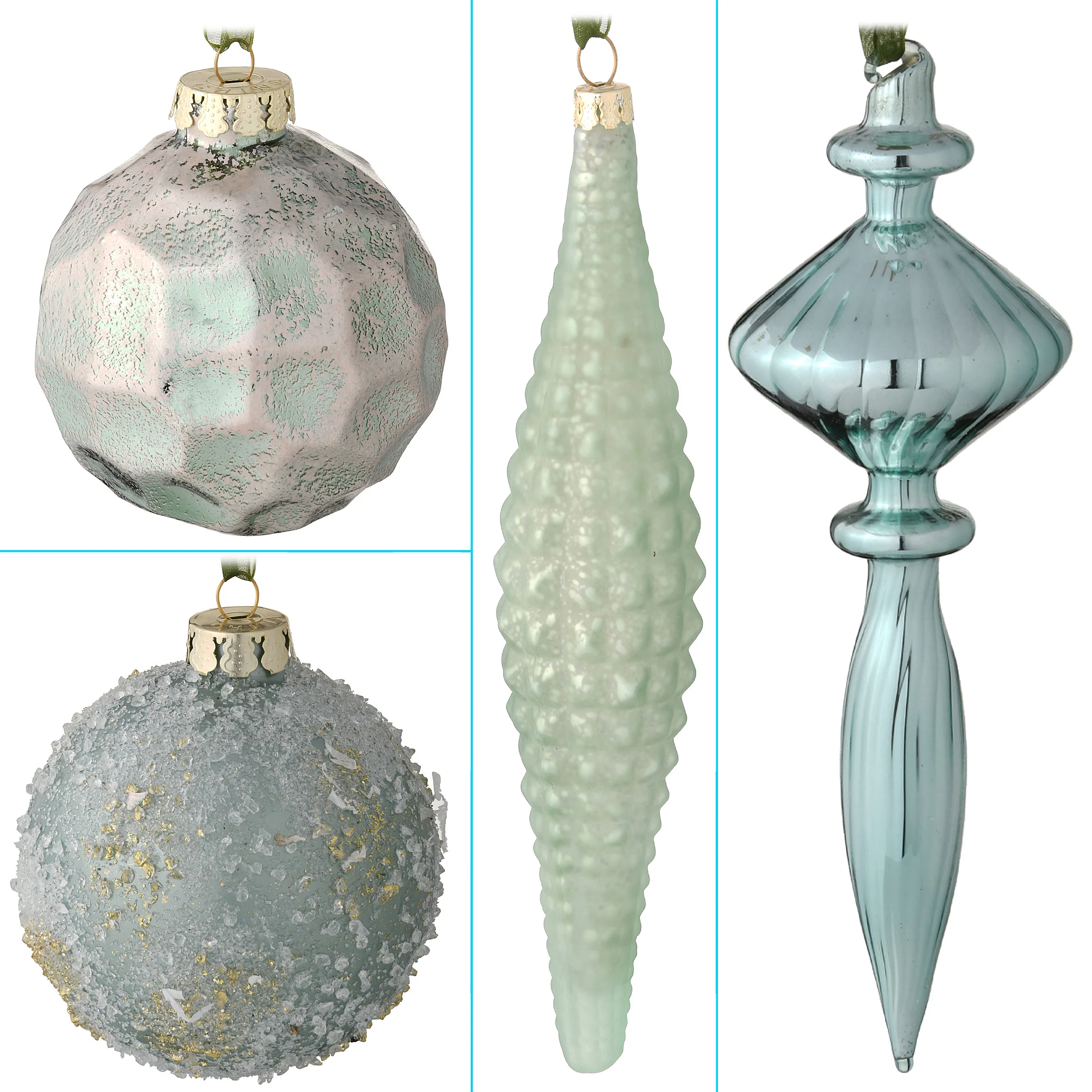 20-Piece Christmas Tree Ornament Set, Alpine Collection - Image 5