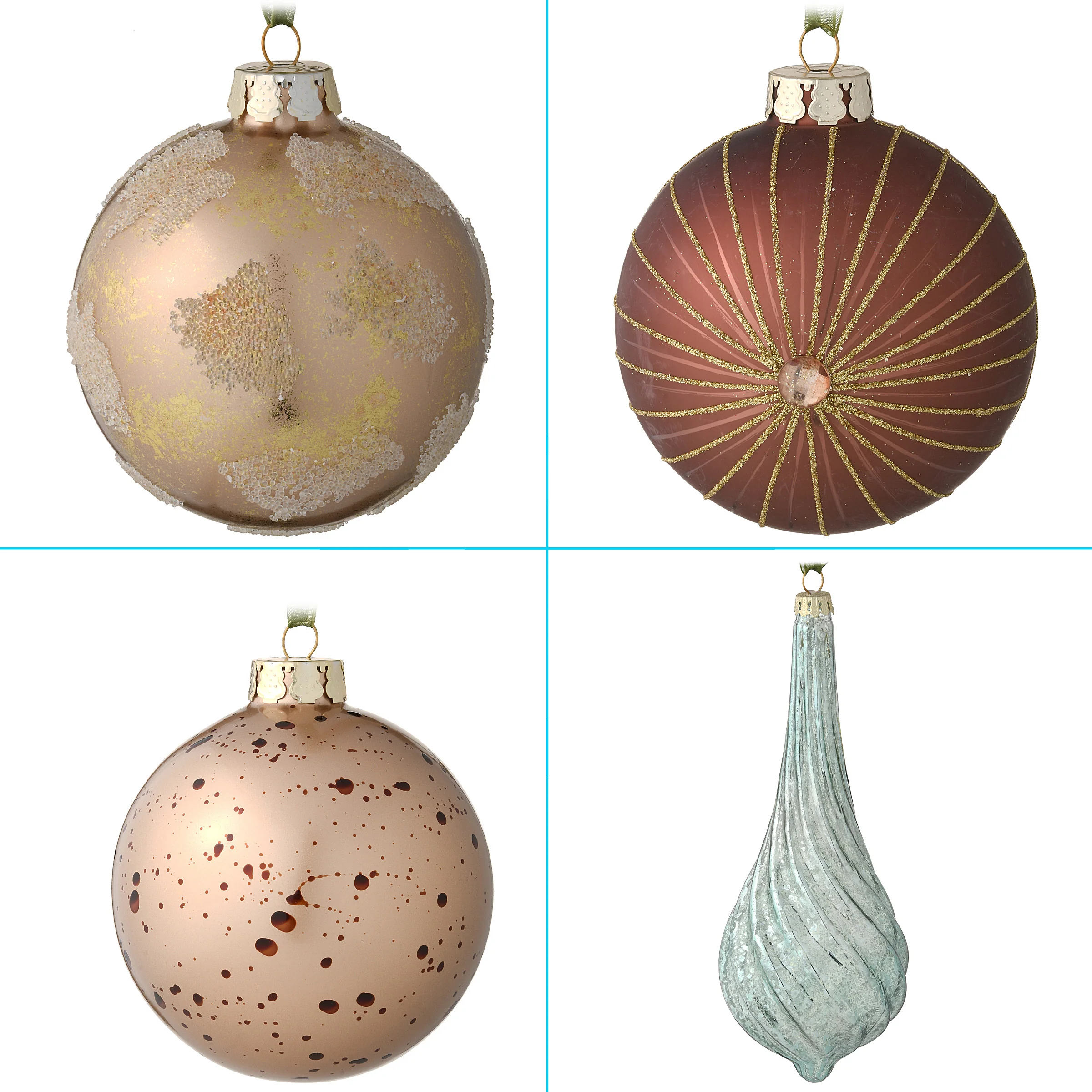 20-Piece Christmas Tree Ornament Set, Alpine Collection - Image 6