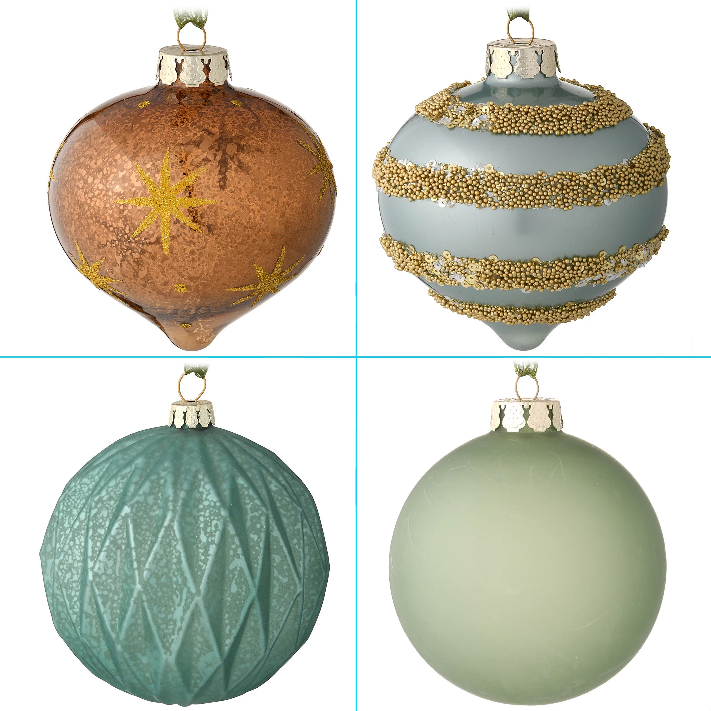 20-Piece Christmas Tree Ornament Set, Alpine Collection - Image 7