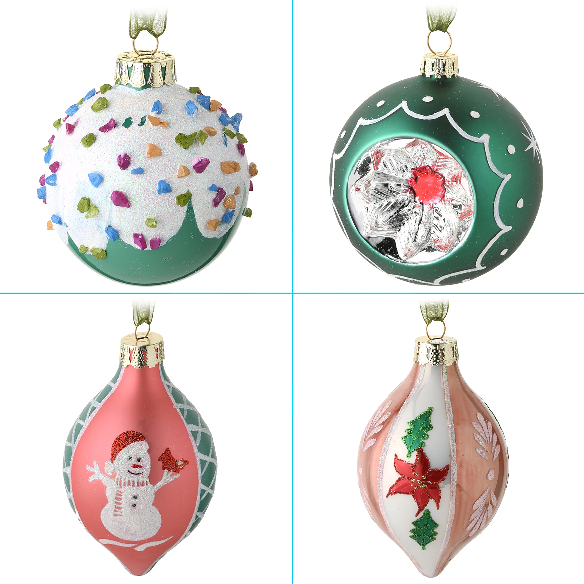 20-Piece Christmas Tree Ornament Set, Be Merry Collection - Image 4