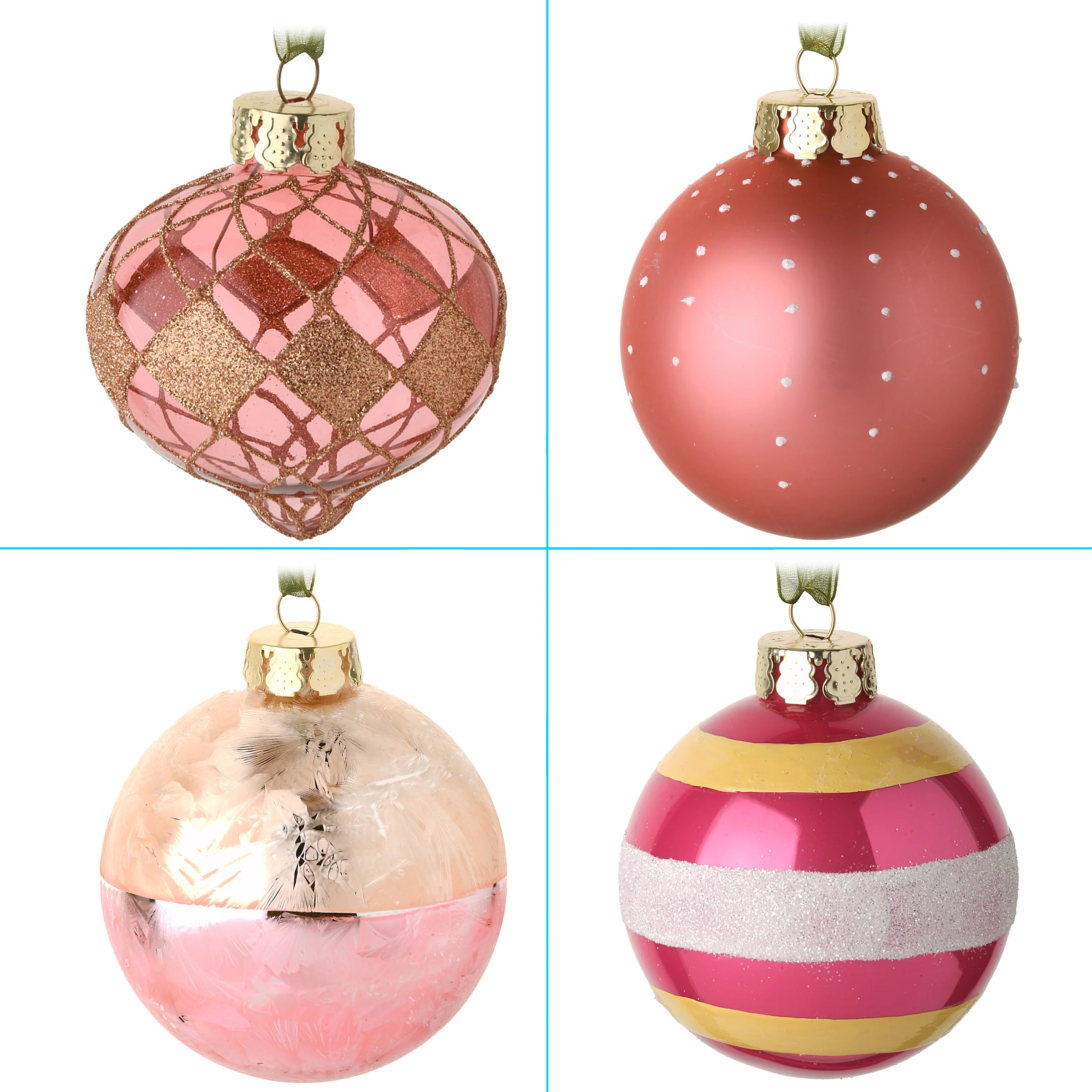 20-Piece Christmas Tree Ornament Set, Be Merry Collection - Image 5