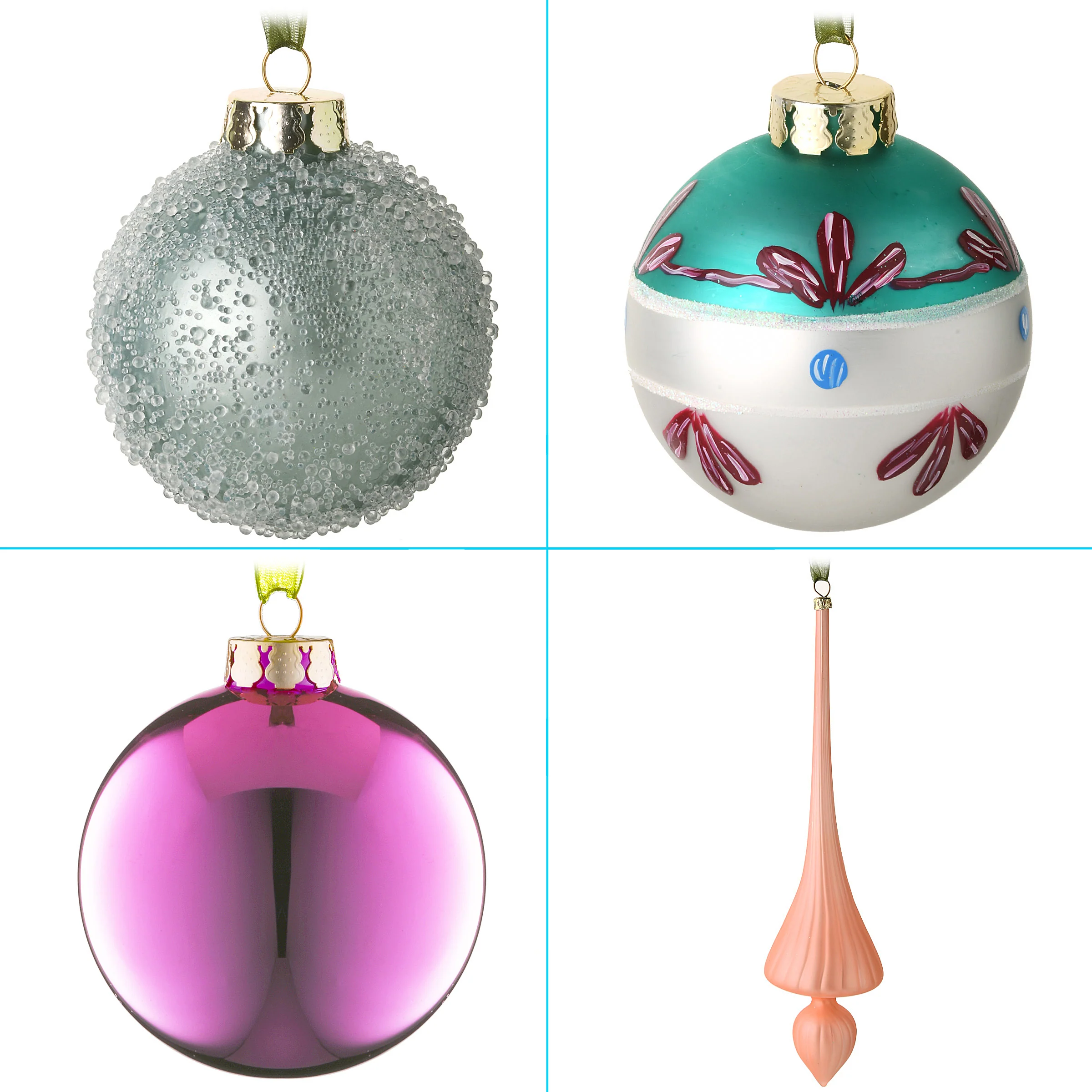 20-Piece Christmas Tree Ornament Set, Be Merry Collection - Image 7