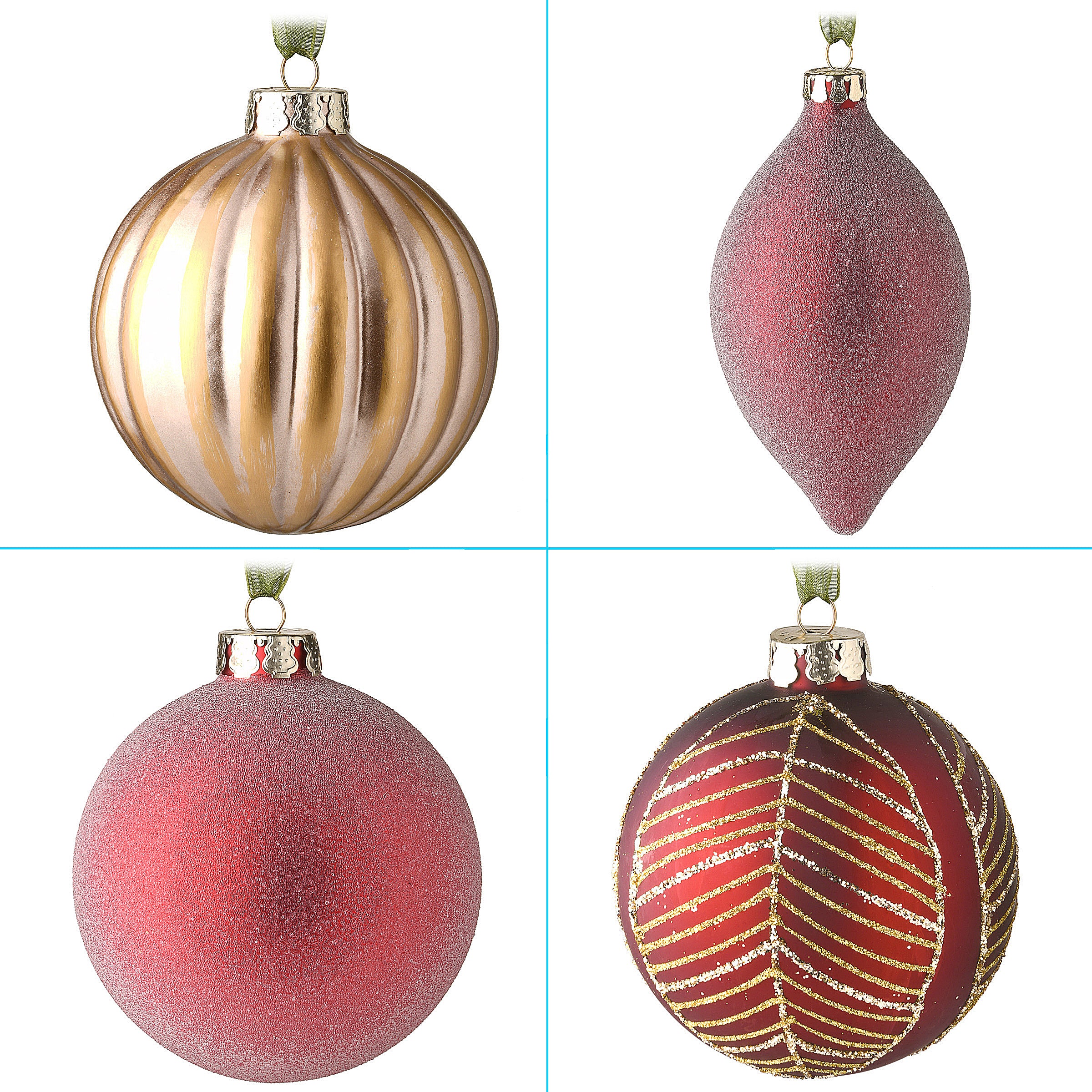 20-Piece Christmas Tree Ornament Set, Vienna Waltz Collection - Image 3