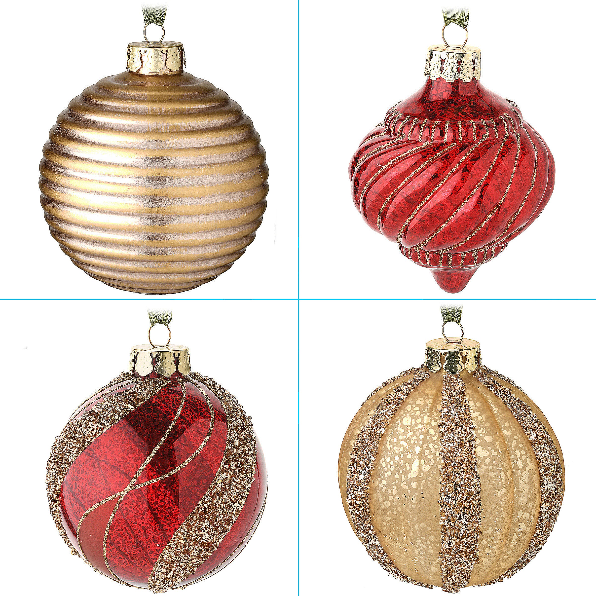 20-Piece Christmas Tree Ornament Set, Vienna Waltz Collection - Image 4