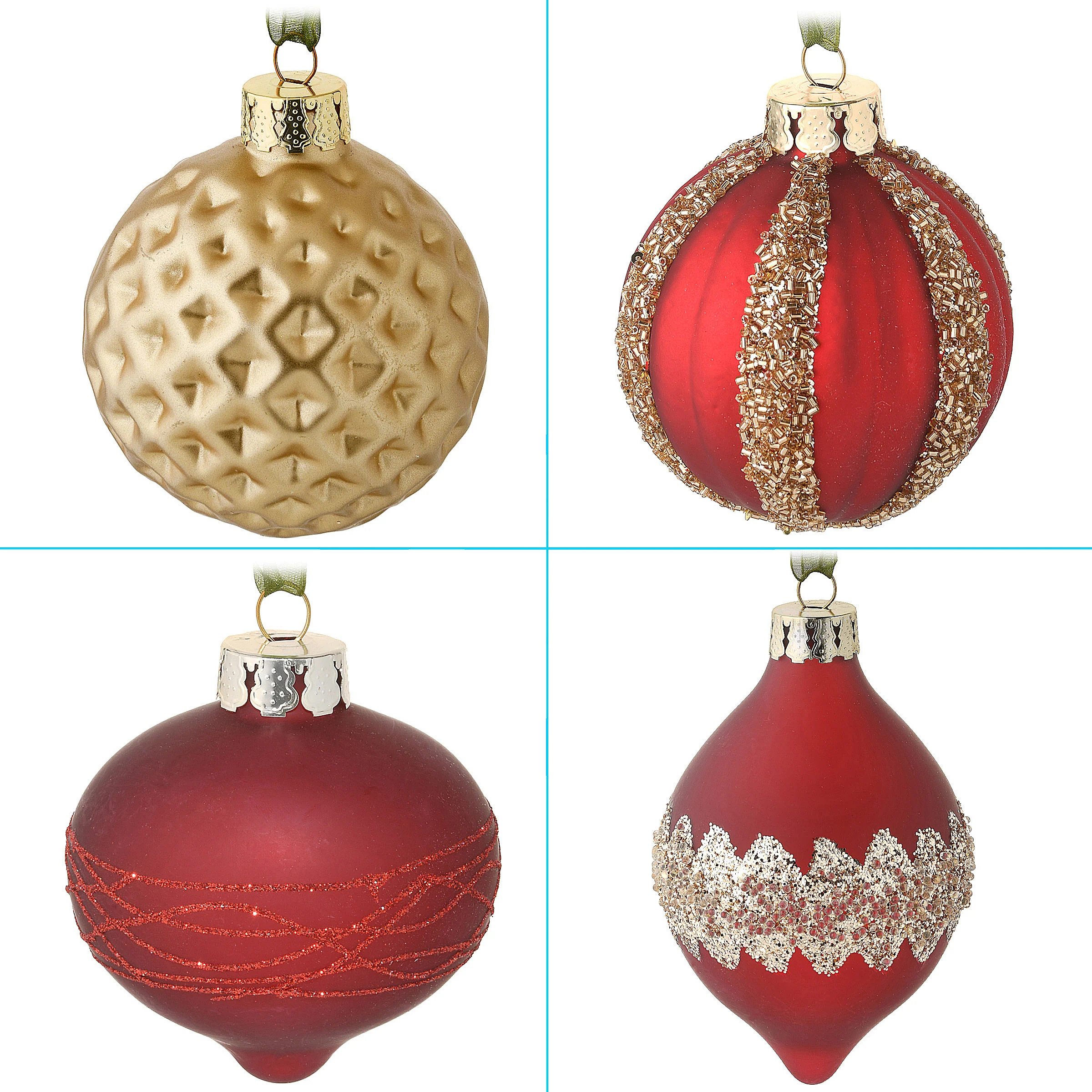 20-Piece Christmas Tree Ornament Set, Vienna Waltz Collection - Image 7