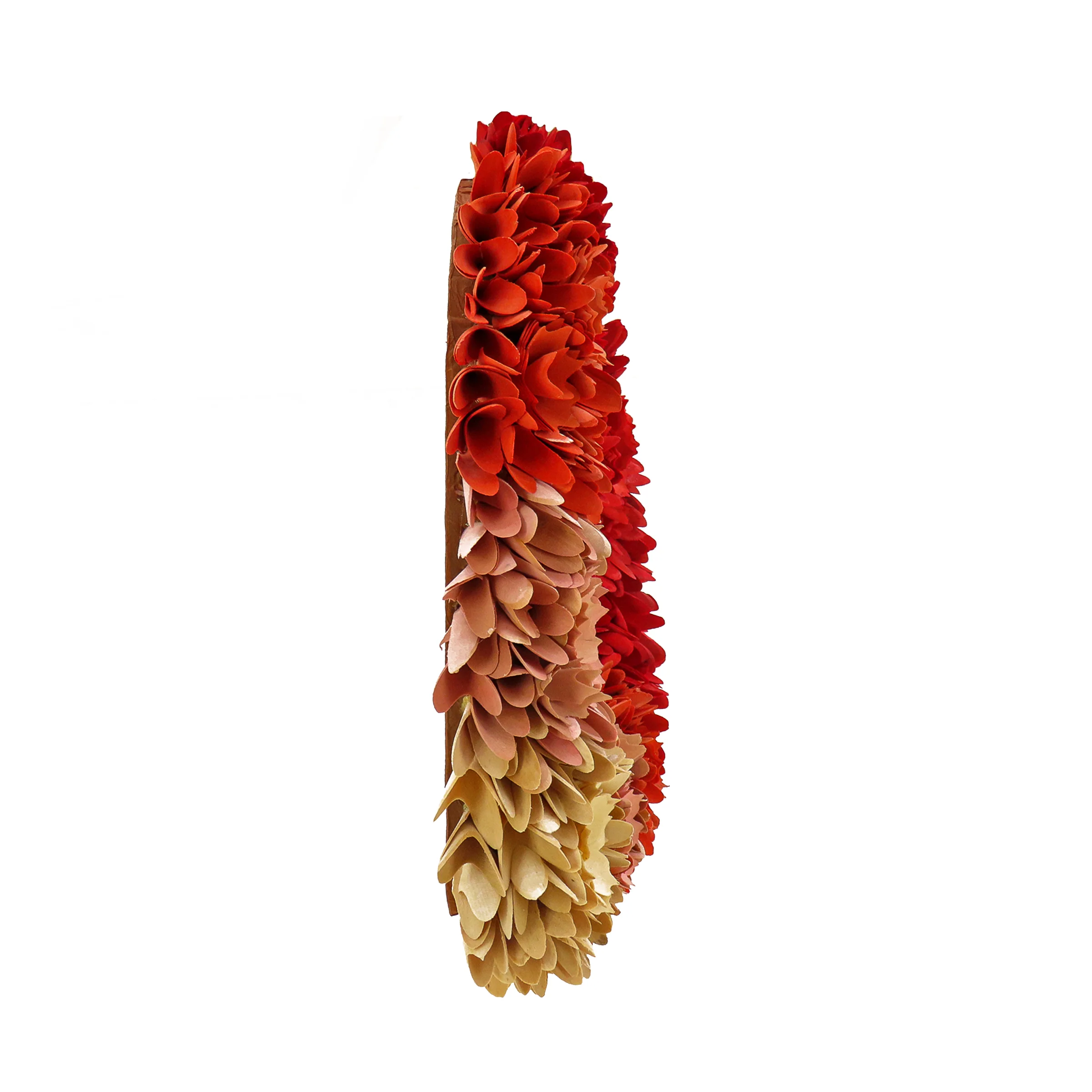 20 in. Valentine's Ombre Floral Heart Wreath - Image 4