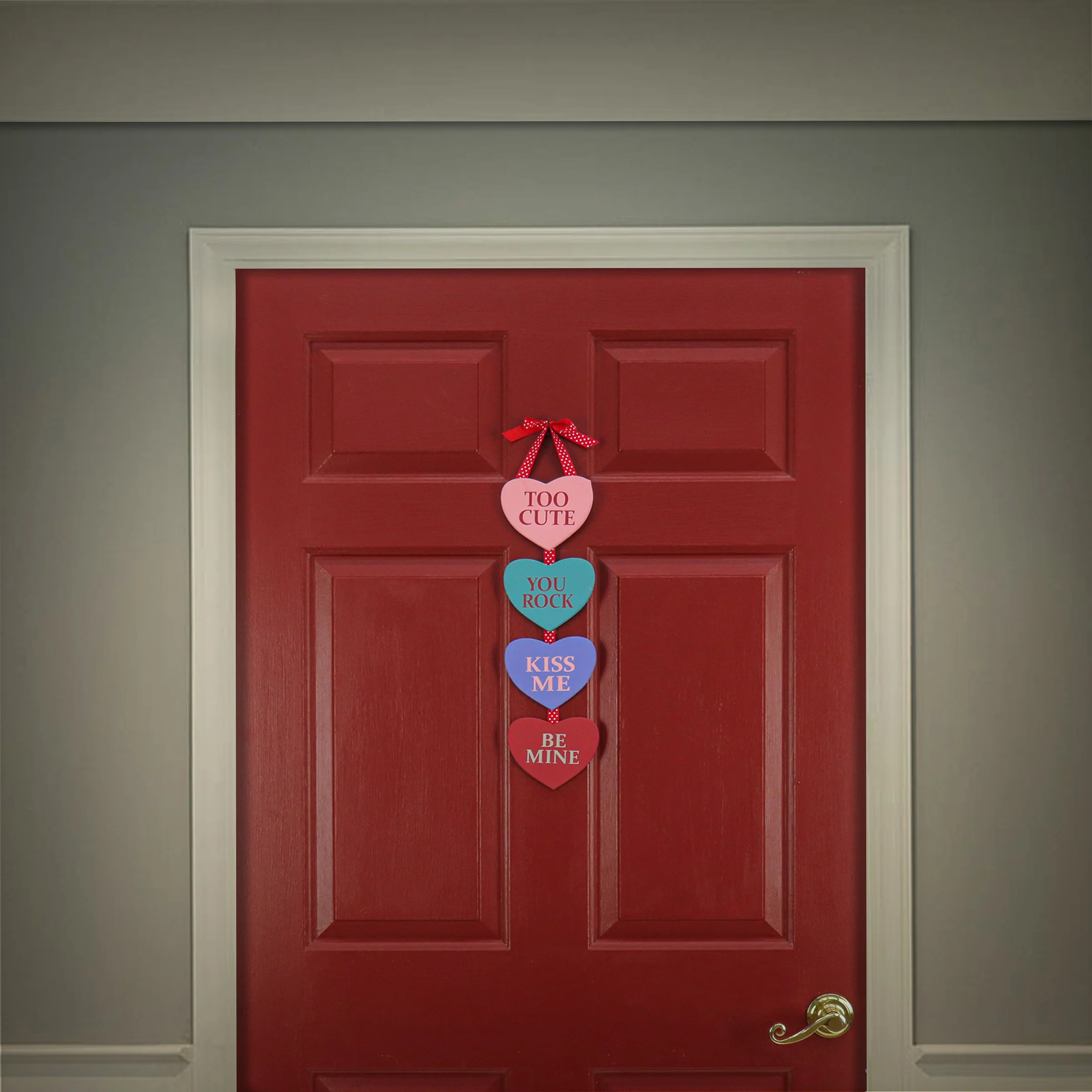 Hearts Hanging Wall Decoration, Red, Valentine's Day Collection, 21 Inches - Image 2