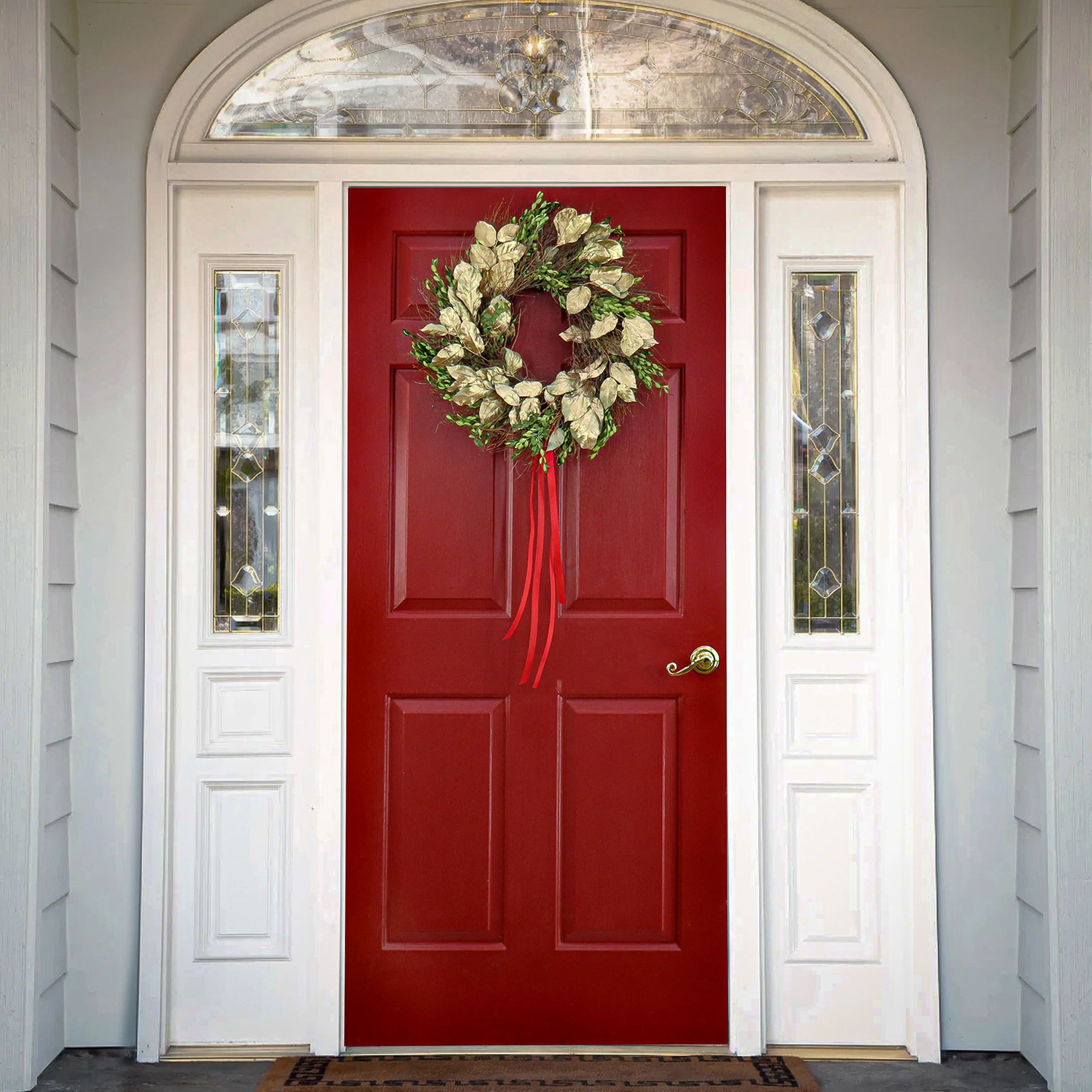 22 in. Boxwood Holiday Decorated Wreath - Image 2