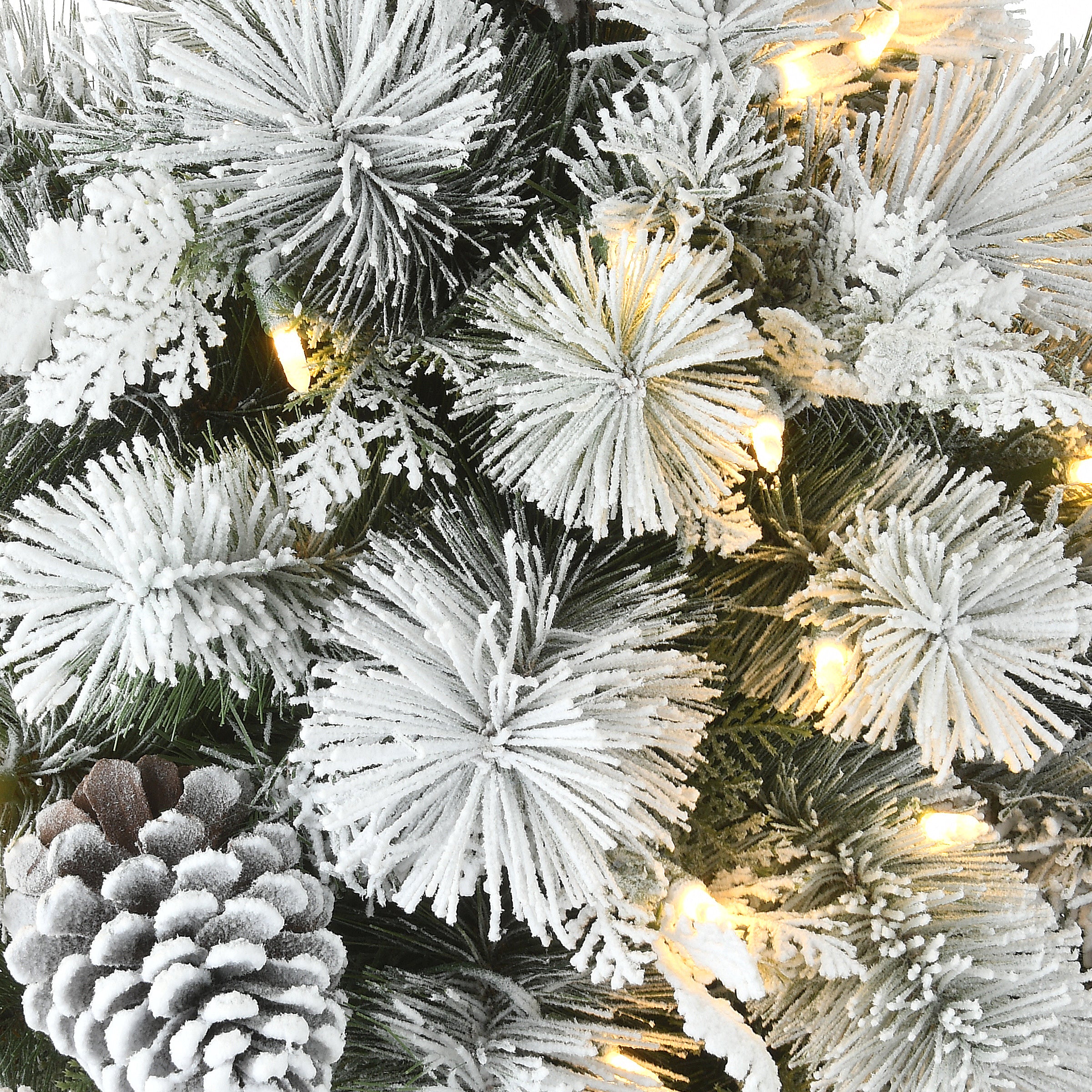 22 in.Pre-Lit Snowy Chiwaw Basin Tree with LED Lights, Plug-In - Image 4