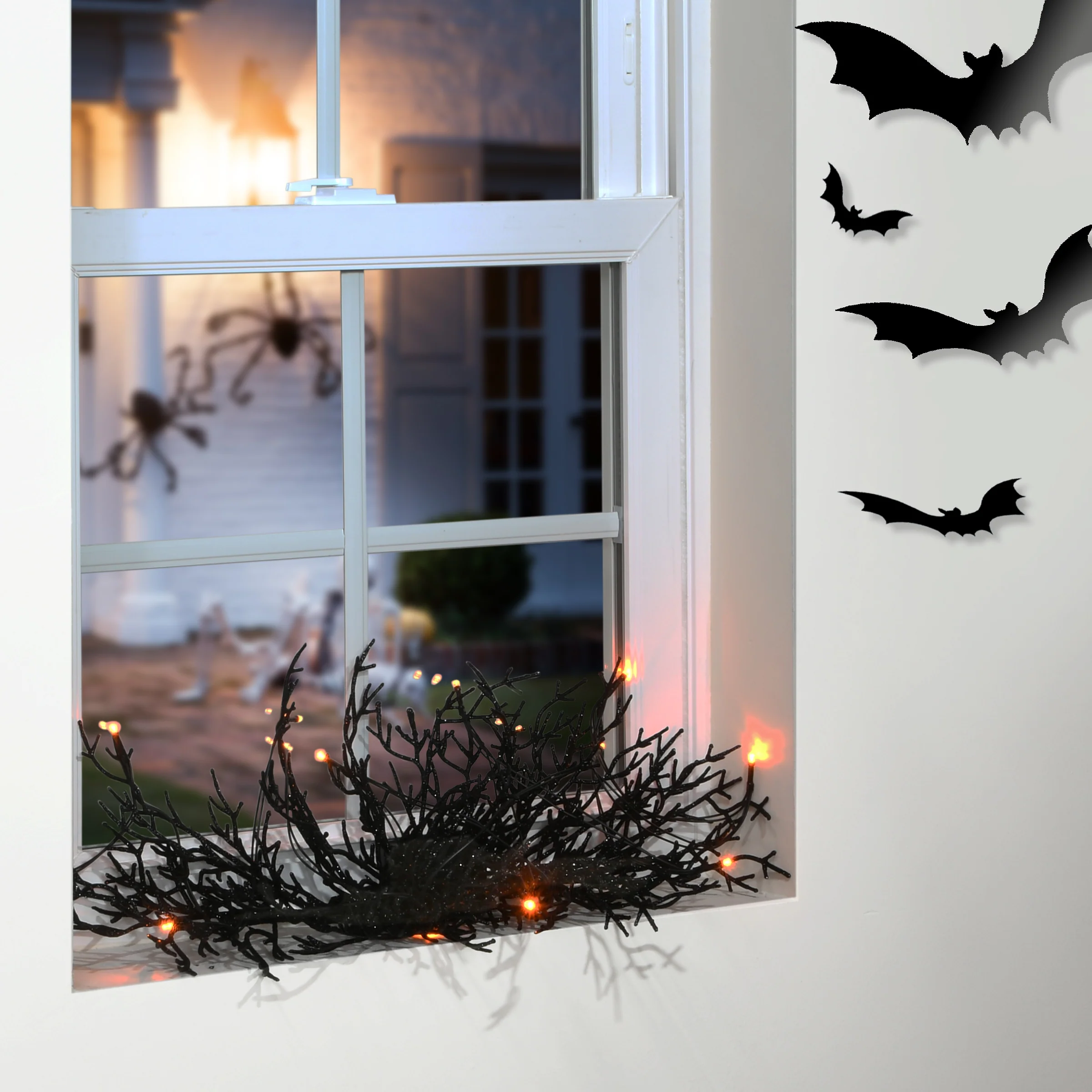 24 in. Halloween Twig Swag with Lights - Image 2