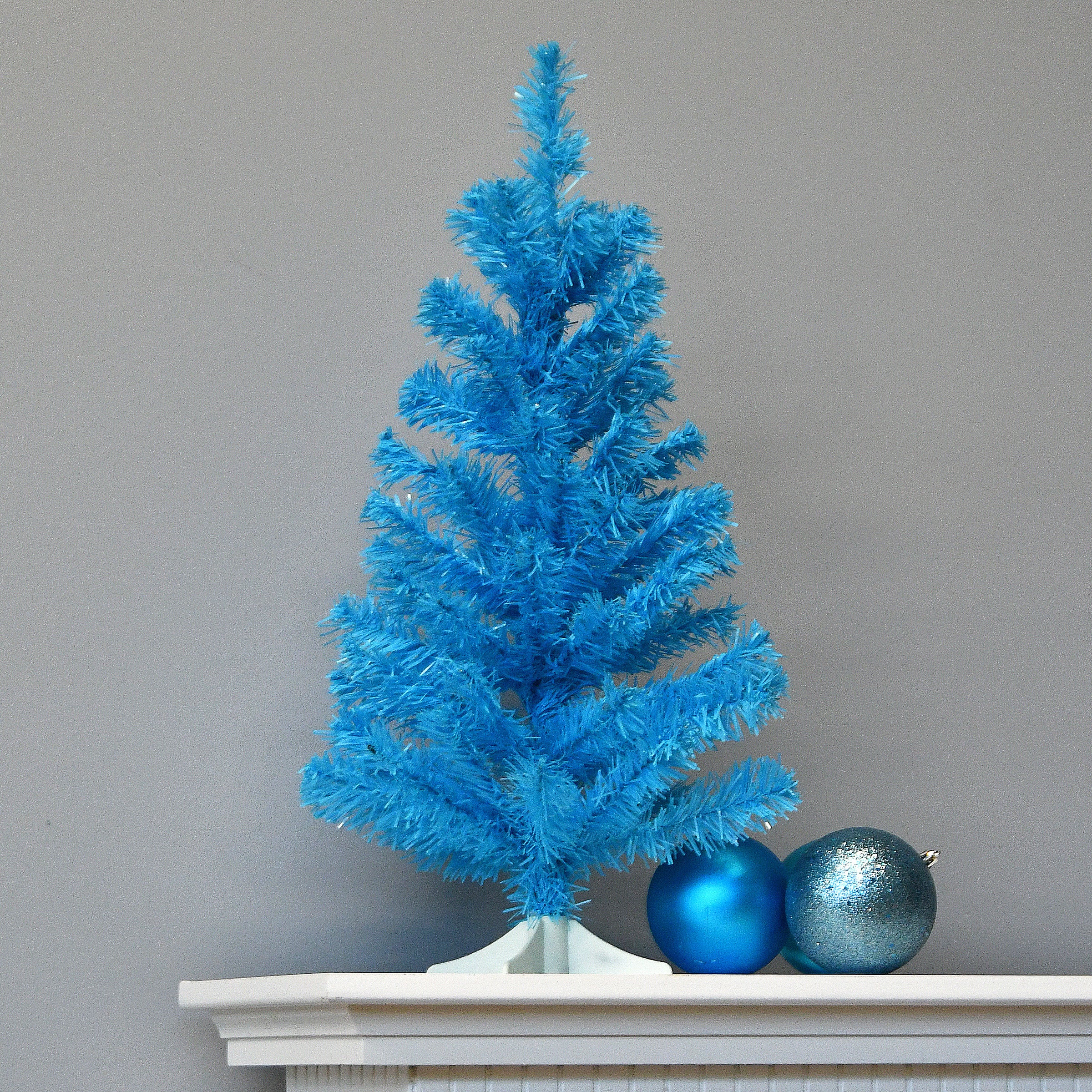 24 in. Colored Blue Tree - Image 2
