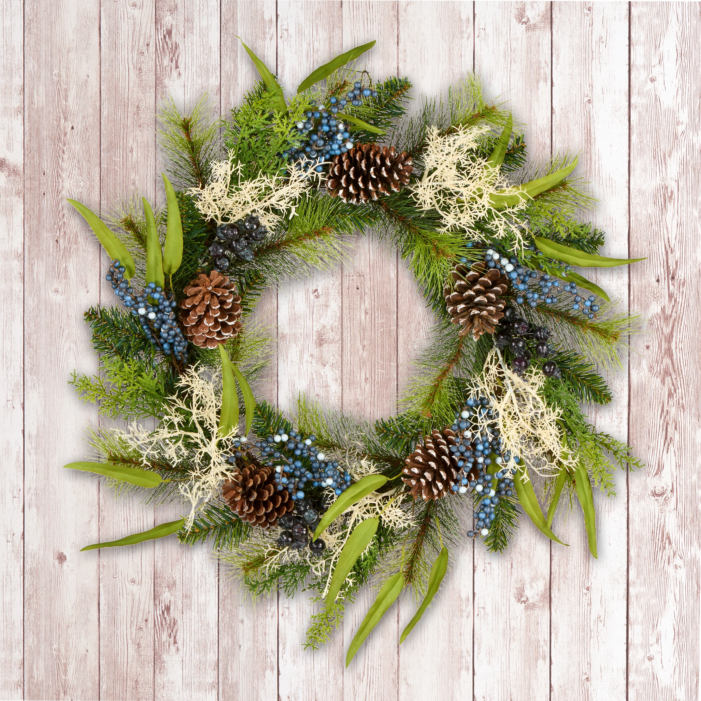 24 in. Blueberry Fields Wreath - Image 2