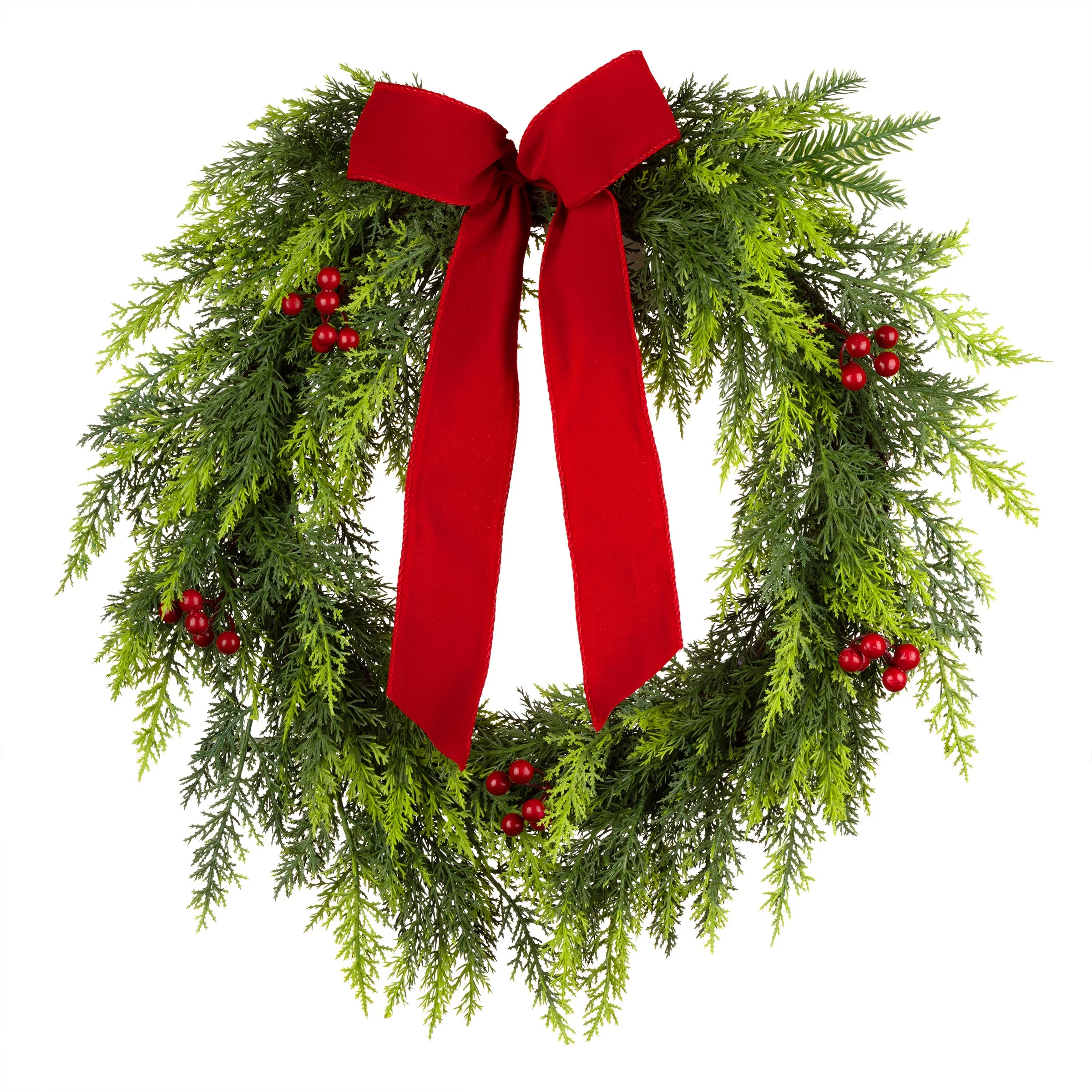 24 in. Christmas Classic Wreath - Image 3