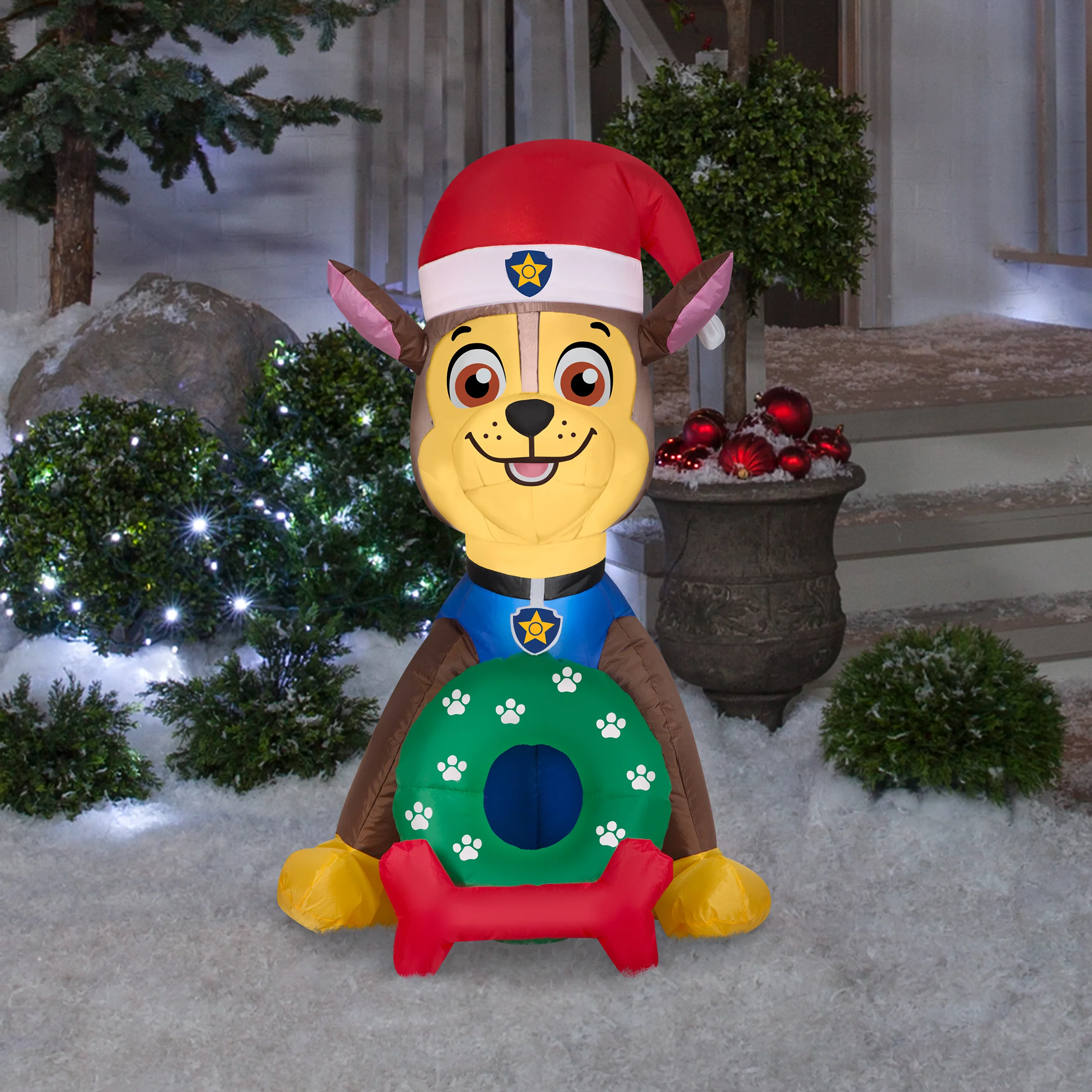 3 ft. Inflatable Chase from Paw Patrol with LED Lights, Plug-In - Image 2