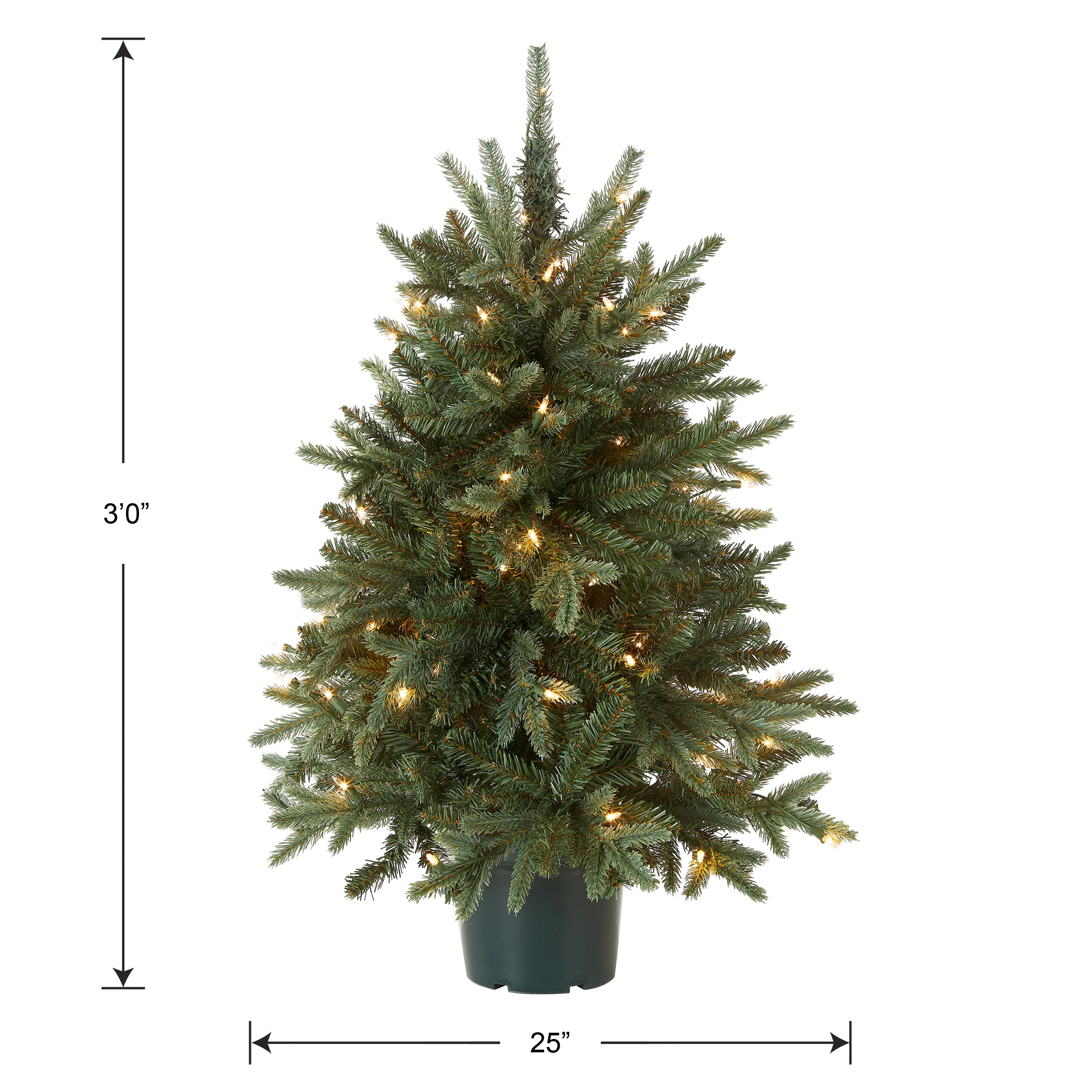 3 ft. Pre-Lit Everyday Collection Tree with Clear Lights, Plug-In - Image 5