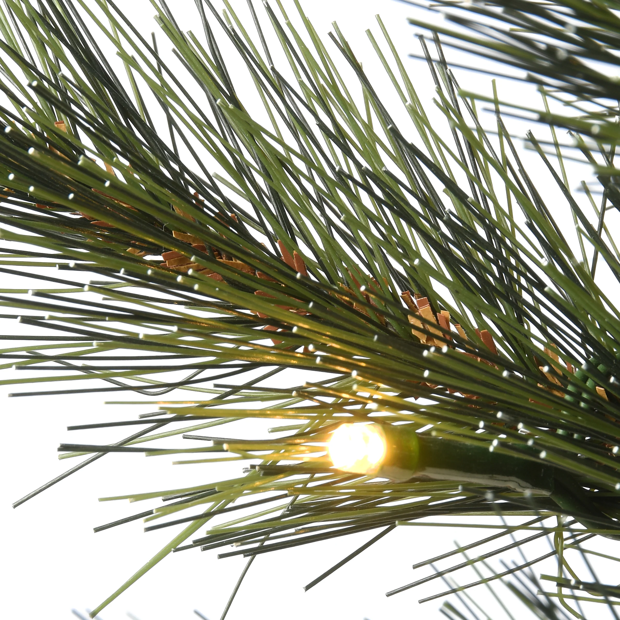 3 ft. Pre-Lit Frosted Ontario Pine Tree with White LED Lights - Image 4