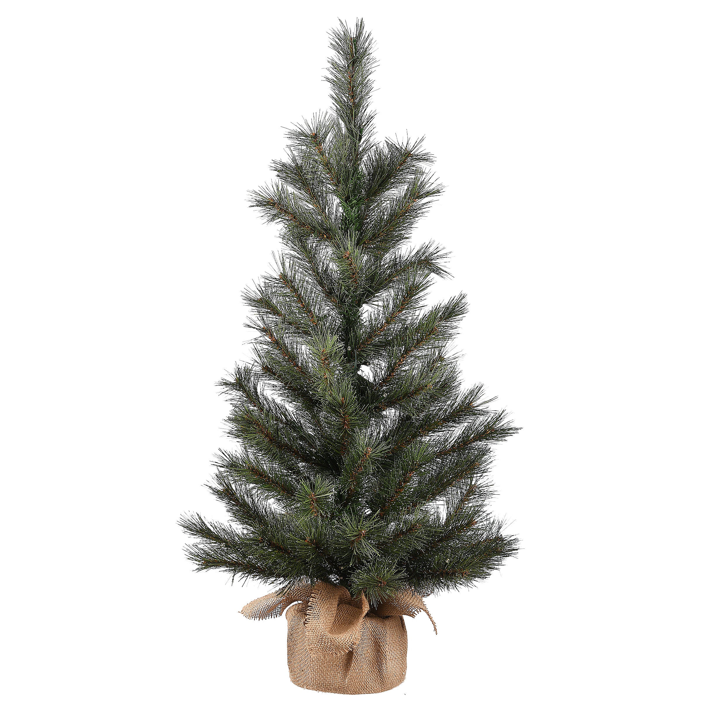 3 ft. Pre-Lit Frosted Ontario Pine Tree with White LED Lights - Image 6