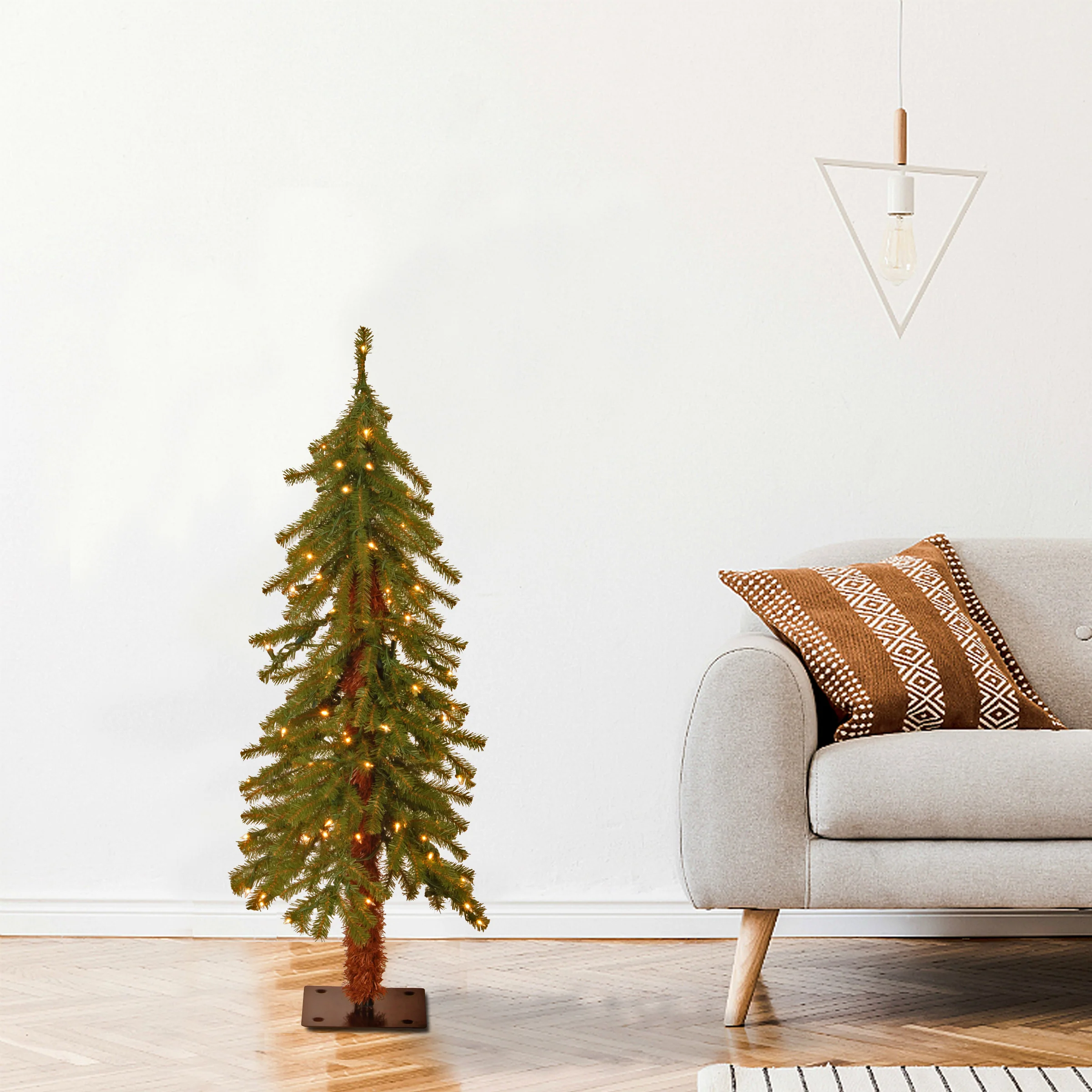 3 ft. Pre-Lit Hickory Cedar Tree with Clear Lights, Plug-In - Image 6