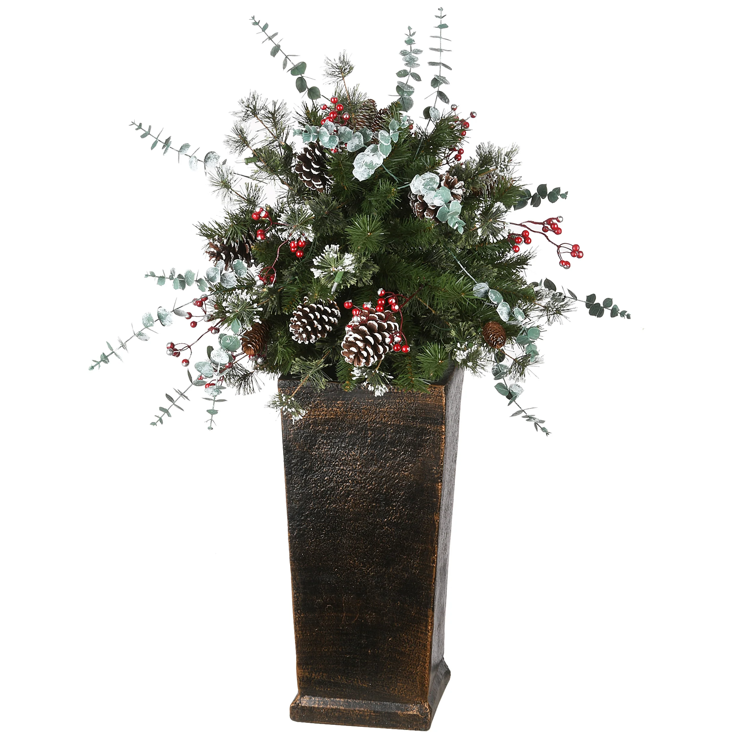 3 ft. Pre-Lit Meadow Basin Tree with LED Lights - Image 5