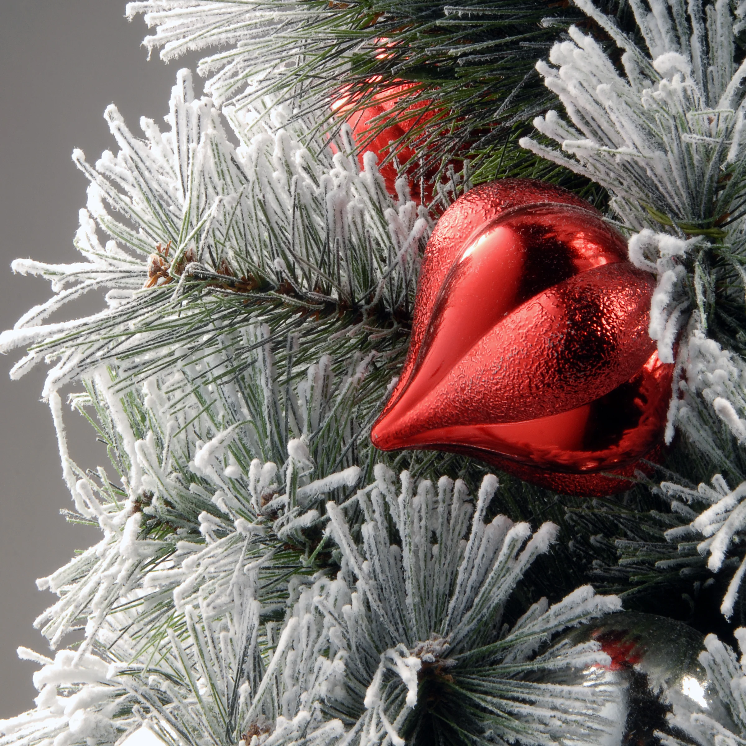3 ft. Pre-Lit Snowy Bristle Pine Tree with LED Lights - Image 3