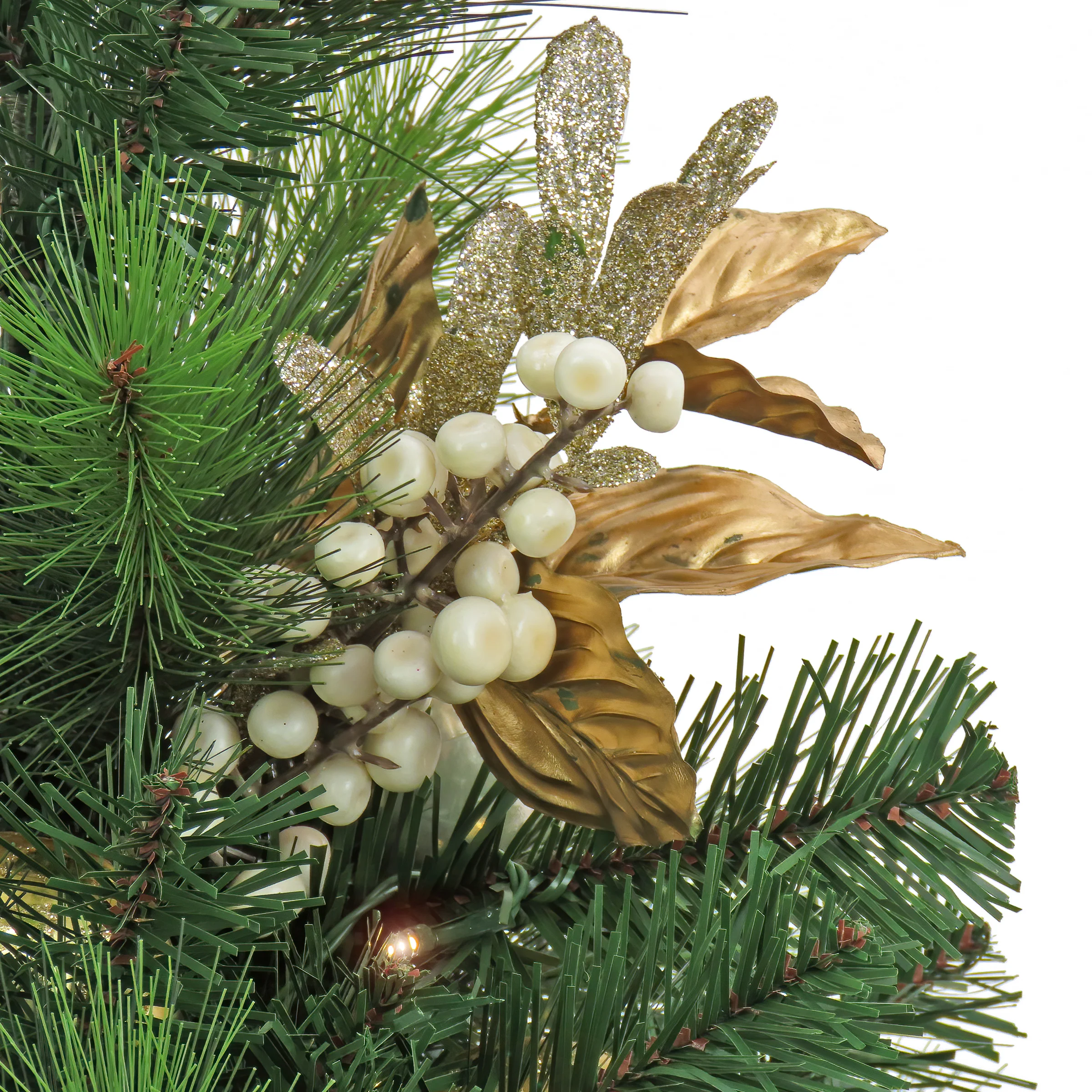 3 ft. Pre-Lit Yuletide Glam Tree with Warm White LED Lights - Image 3