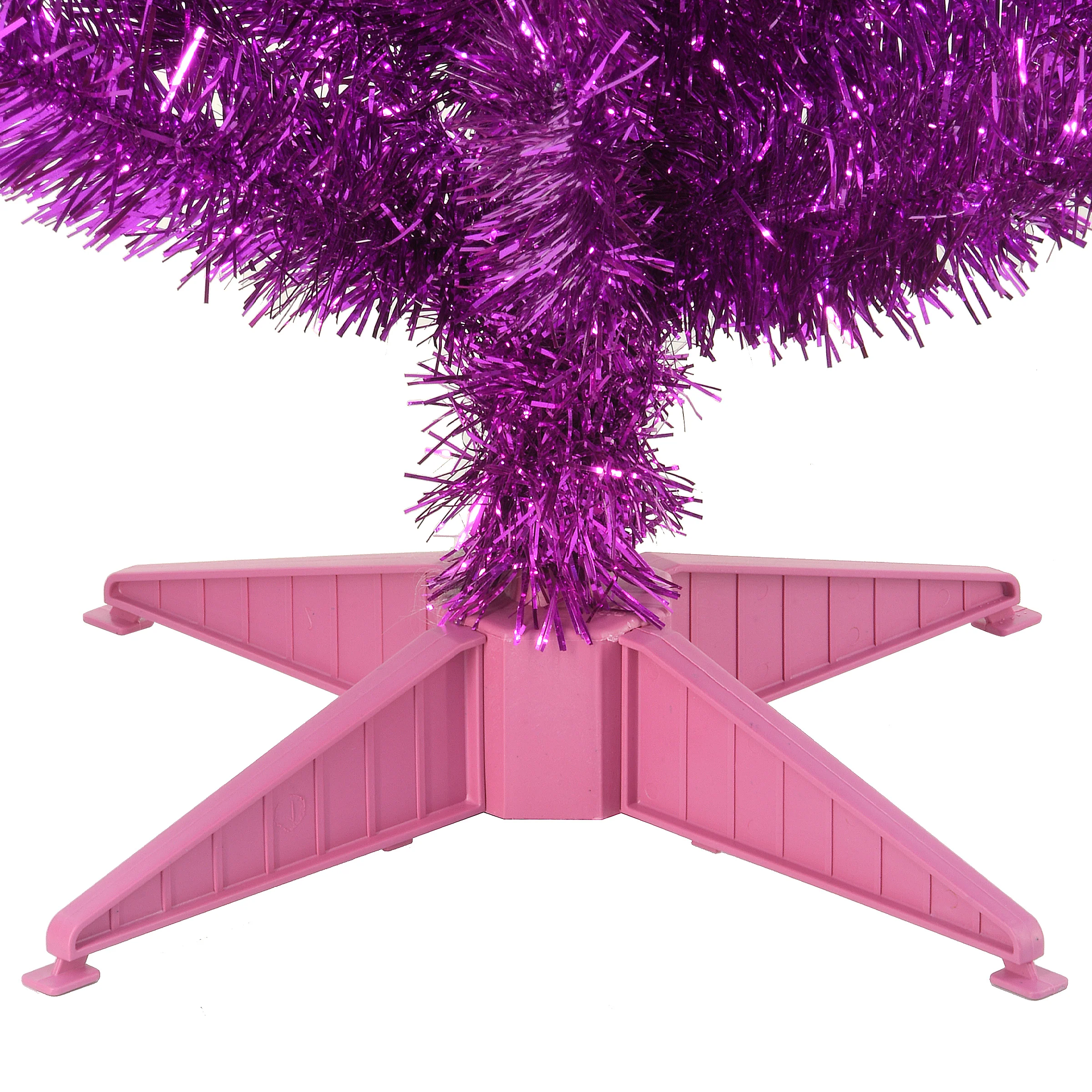 3 ft. Tinsel Collection Magenta Pink Tree - Image 6