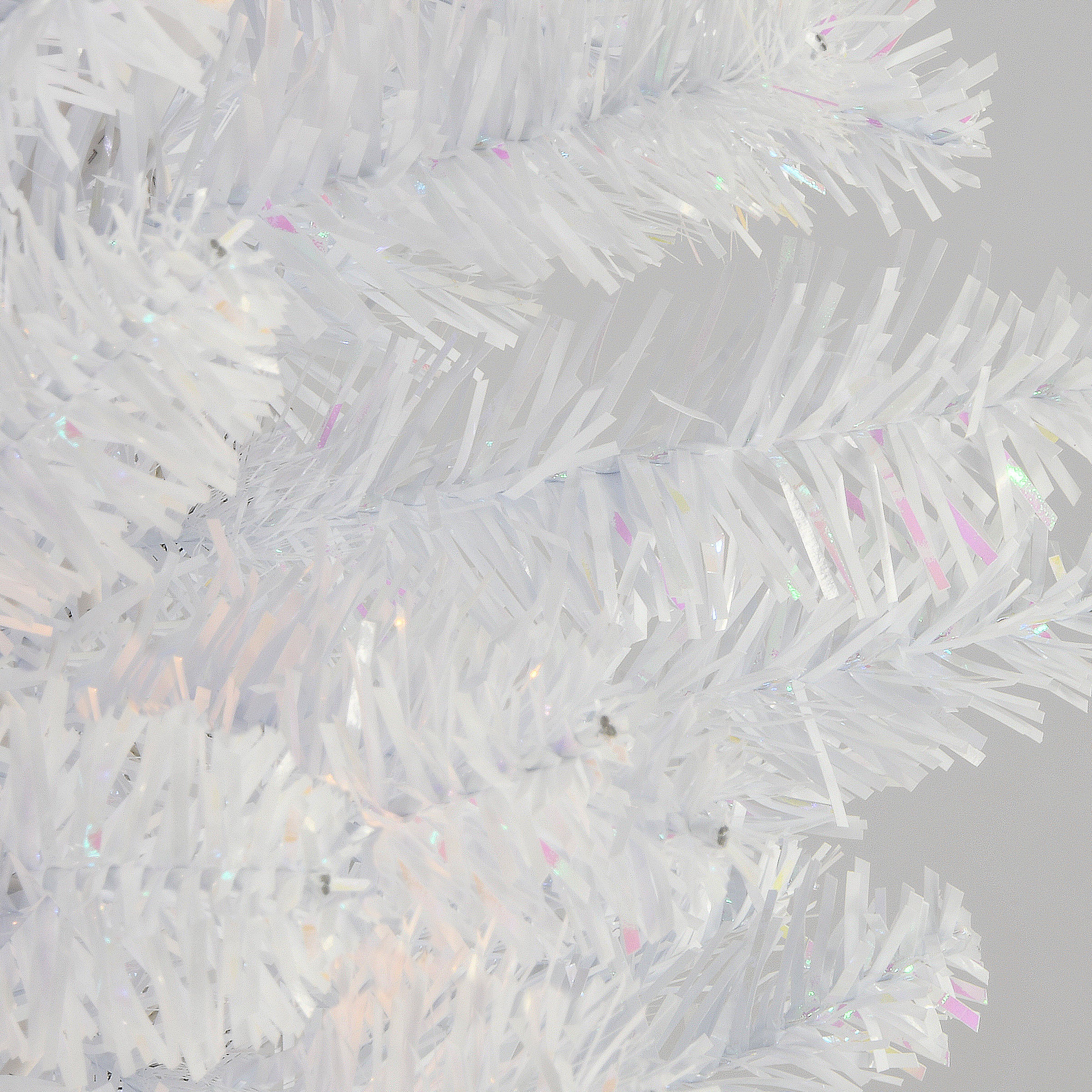 3 ft. Tinsel Collection White Iridescent Tree - Image 6