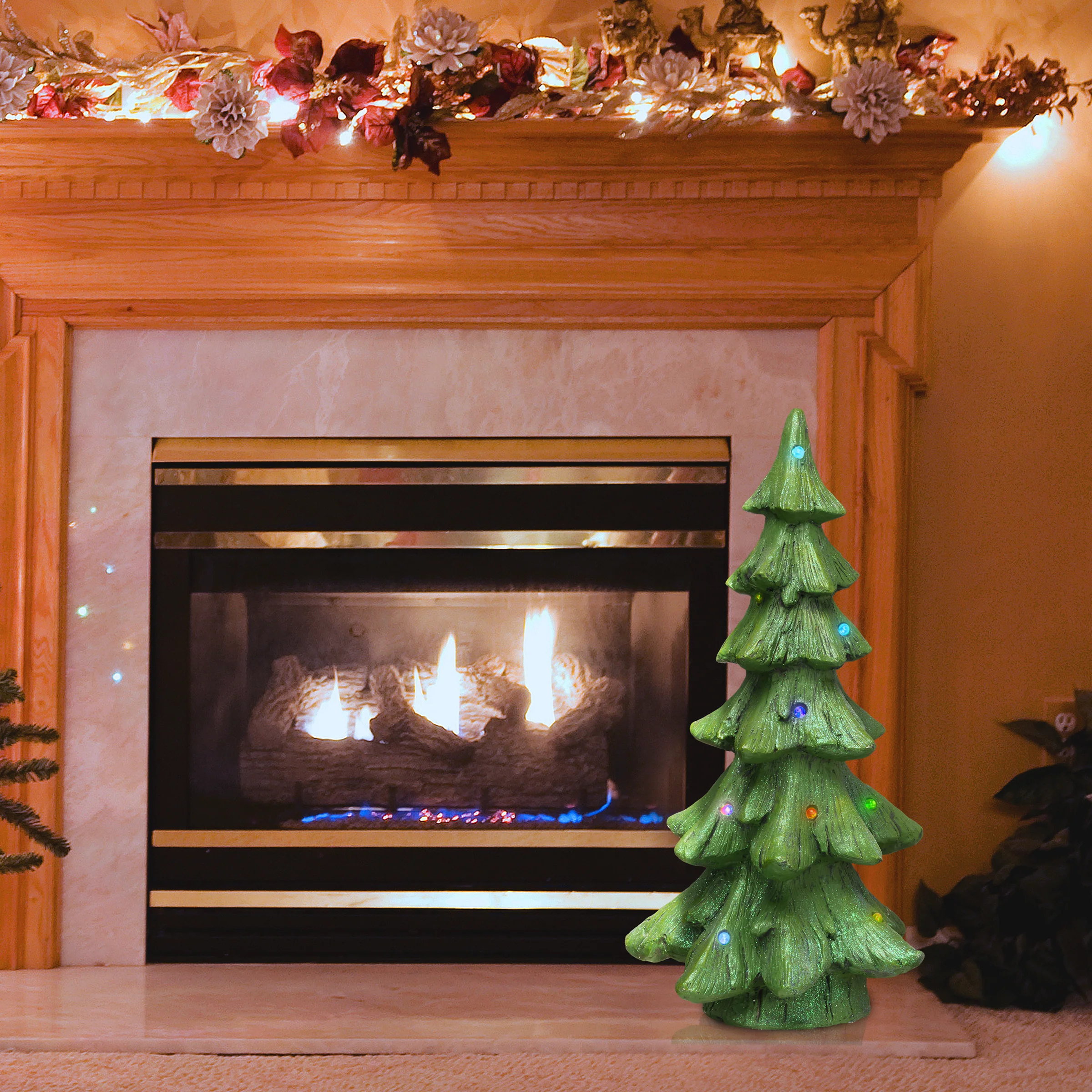 32 in. Lighted Christmas Tree - Image 2