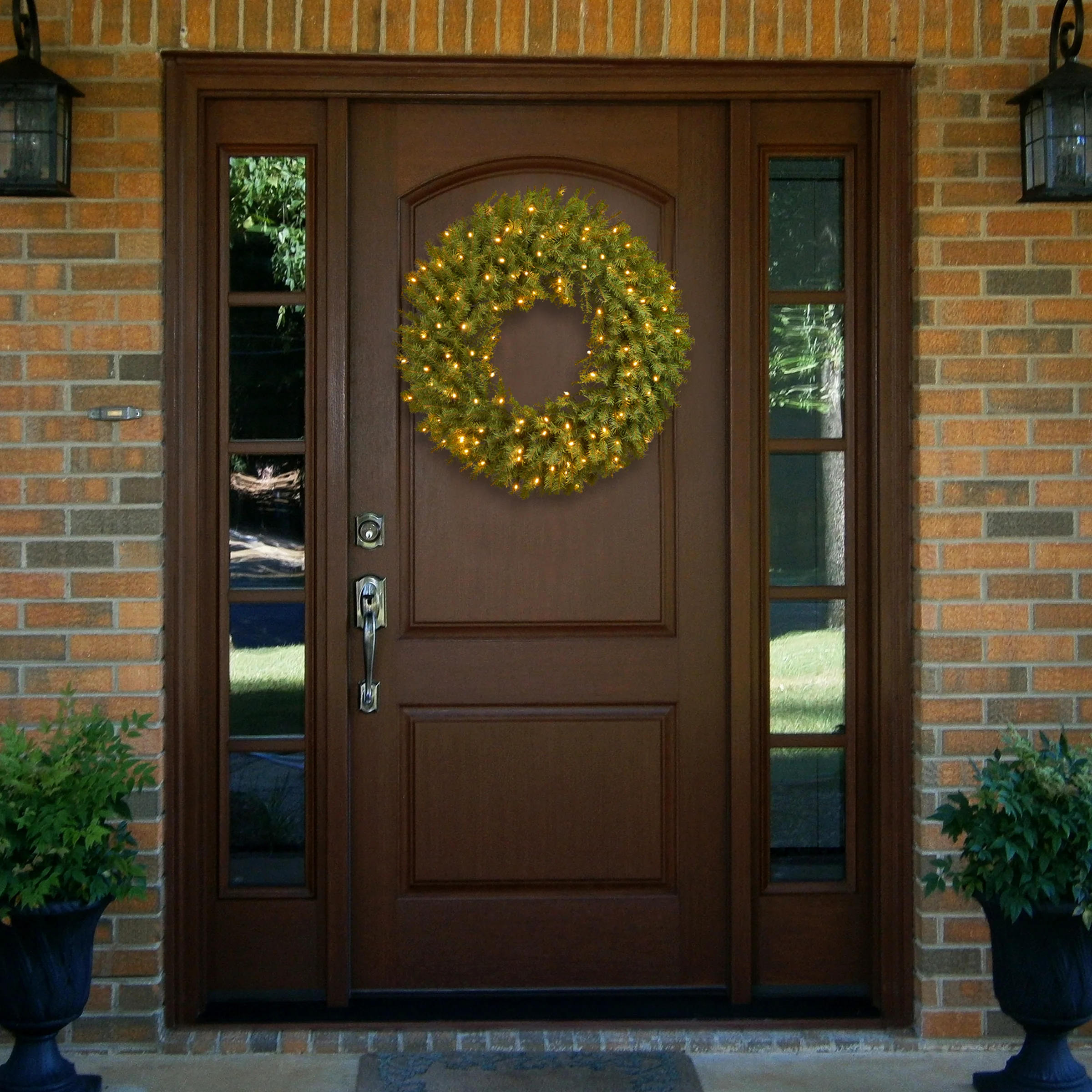 36 in. Norwood Fir Wreath with Warm White Lights - Image 2